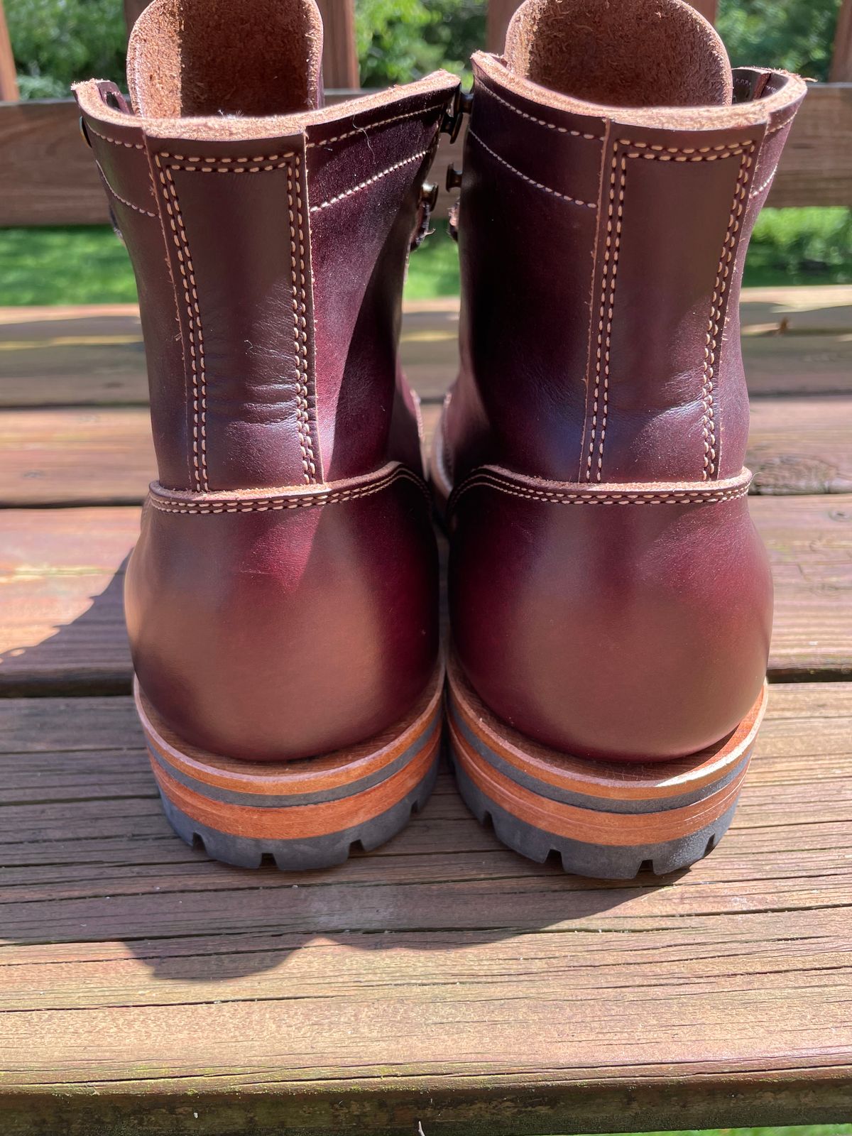 Photo by GTOby04 on June 23, 2025 of the Truman Cap Toe Boot in Seidel Oxblood Double Shot.
