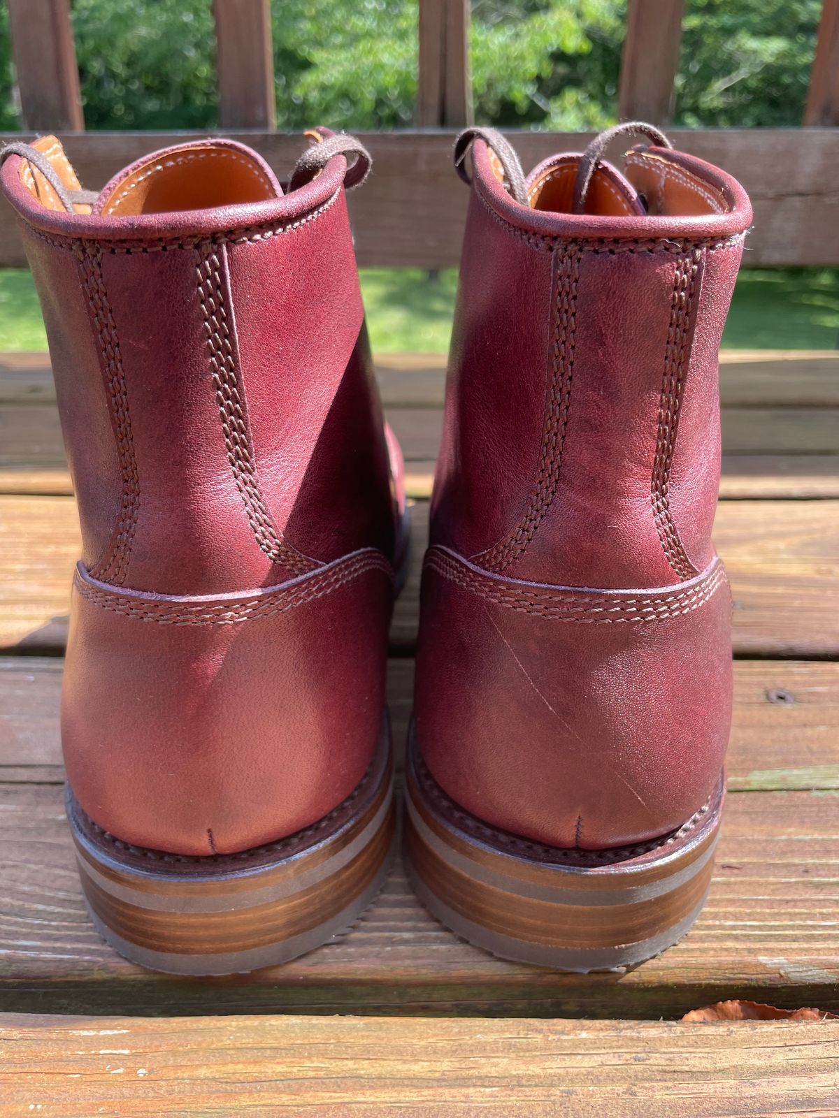 Photo by GTOby04 on June 24, 2025 of the Caswell Boot Company Meridian in Horween Color 8 Cypress.