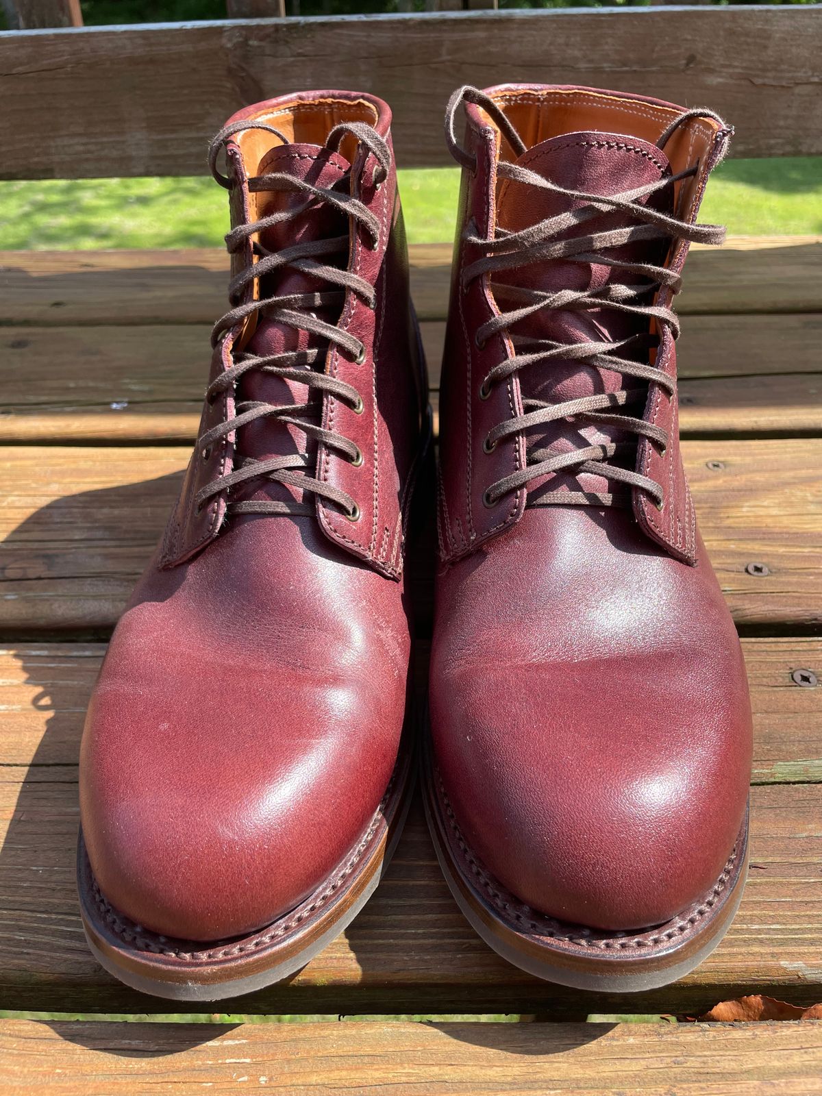 Photo by GTOby04 on June 24, 2025 of the Caswell Boot Company Meridian in Horween Color 8 Cypress.
