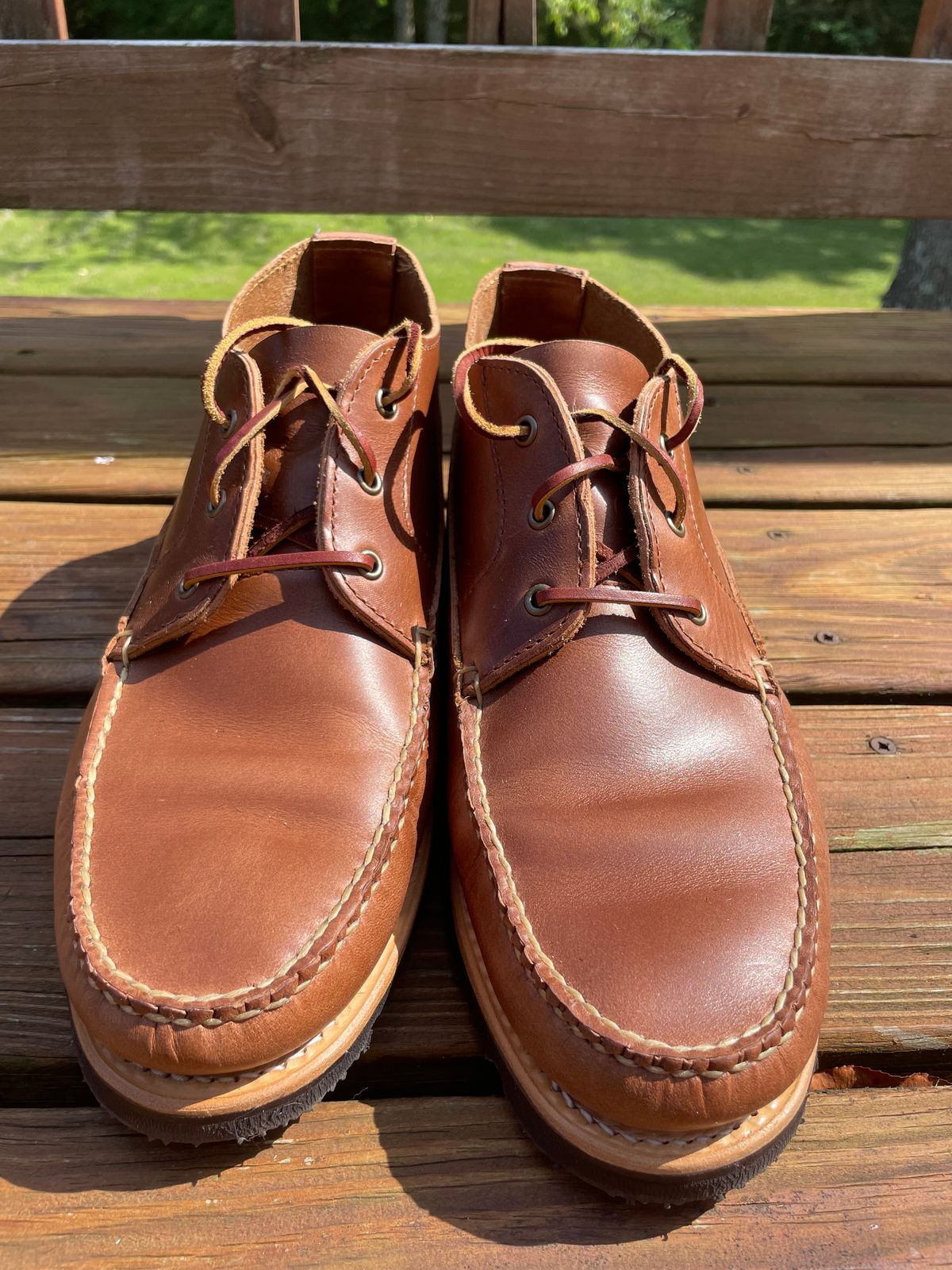 Photo by GTOby04 on June 24, 2025 of the Rancourt & Co. Acadia Chukka Redux in Horween Natural Chromexcel.