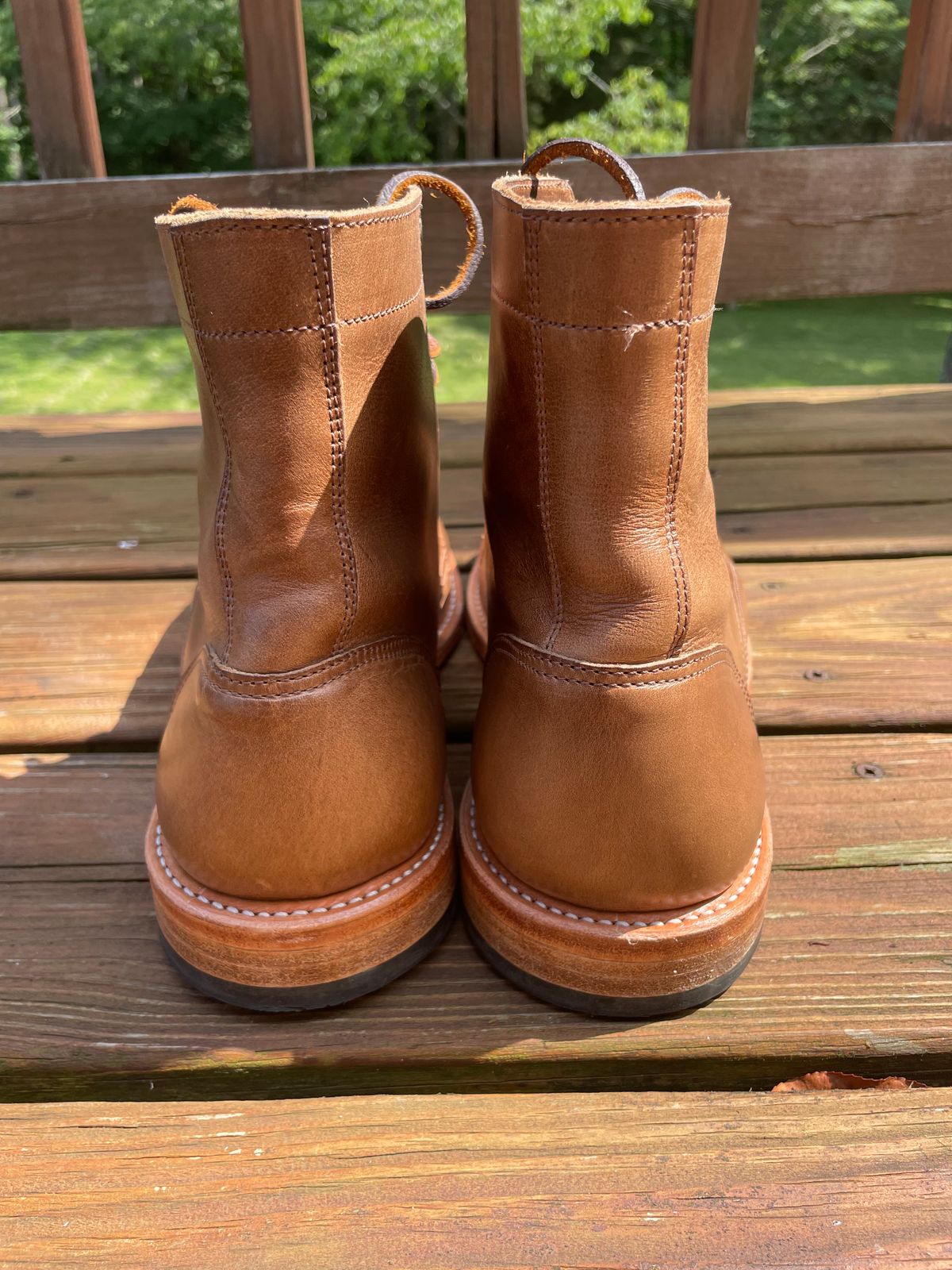 Photo by GTOby04 on June 24, 2025 of the Oak Street Bootmakers Trench Boot in Horween Natural Chromexcel.