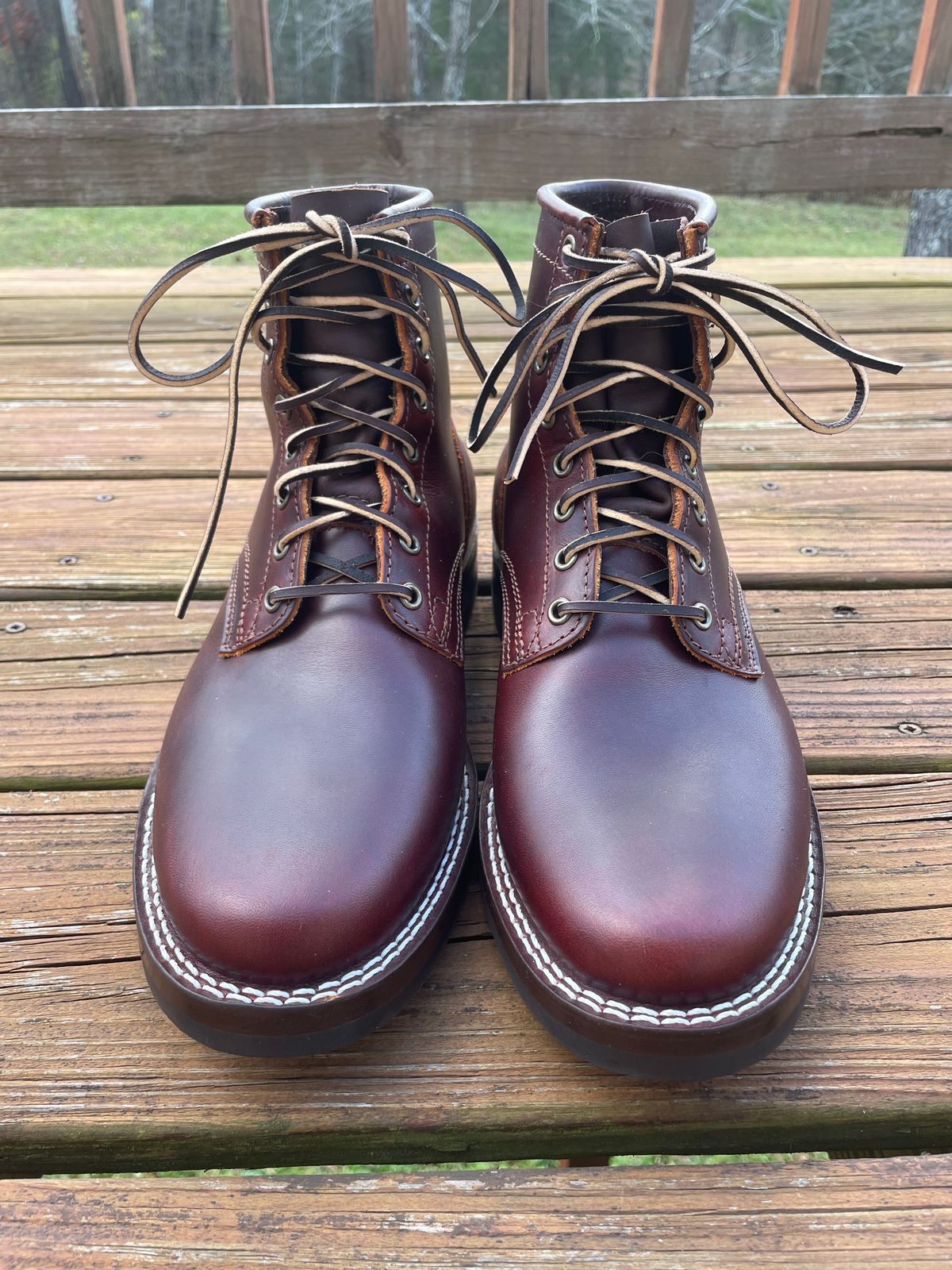 Photo by GTOby04 on November 15, 2025 of the Nicks 1925 Dress Last in Wickett & Craig Chestnut Oiled Latigo.