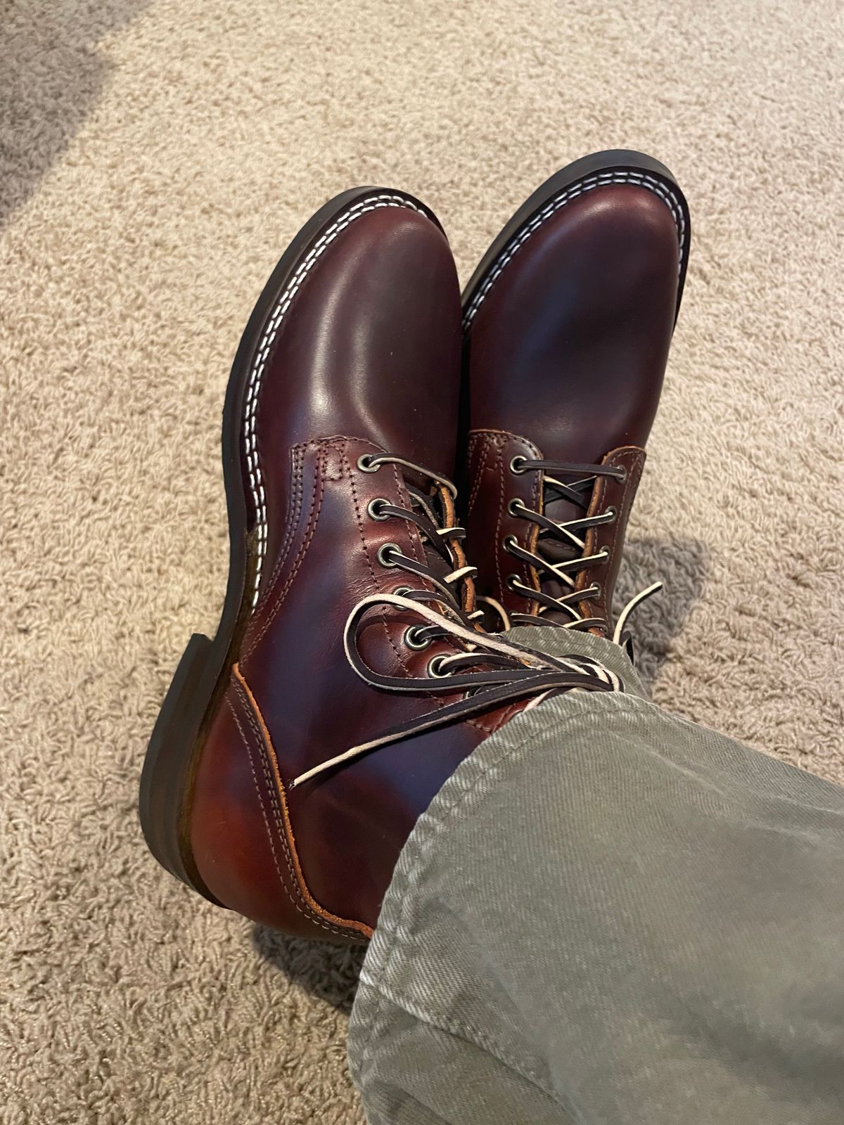 Photo by GTOby04 on December 25, 2025 of the Nicks 1925 Dress Last in Wickett & Craig Chestnut Oiled Latigo.