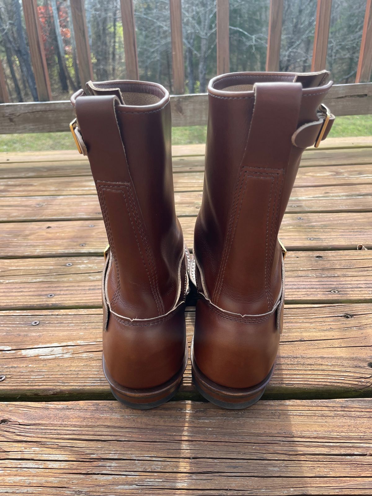 Photo by GTOby04 on November 15, 2025 of the White's Cykel 10” in Horween British Tan Chromexcel.