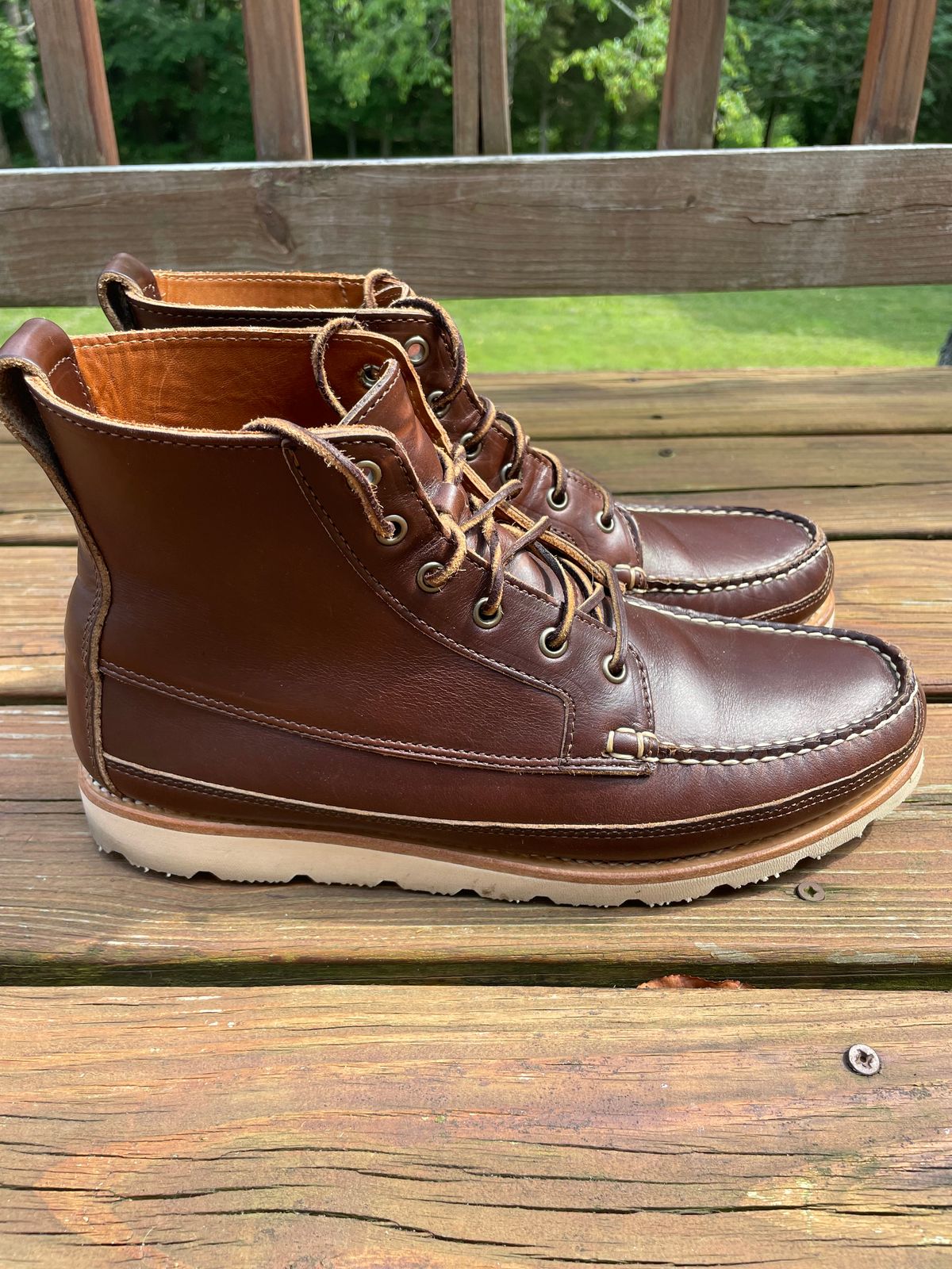 Photo by GTOby04 on June 24, 2025 of the Rancourt & Co. Harrison Boot Redux in Horween Carolina Brown Chromexcel.