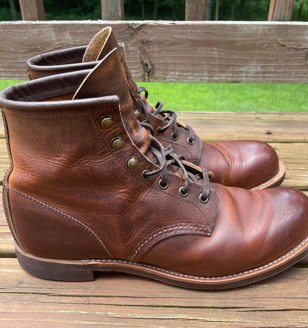 Photo by GTOby04 on June 22, 2025 of the Red Wing Blacksmith in S.B. Foot Copper Rough and Tough.