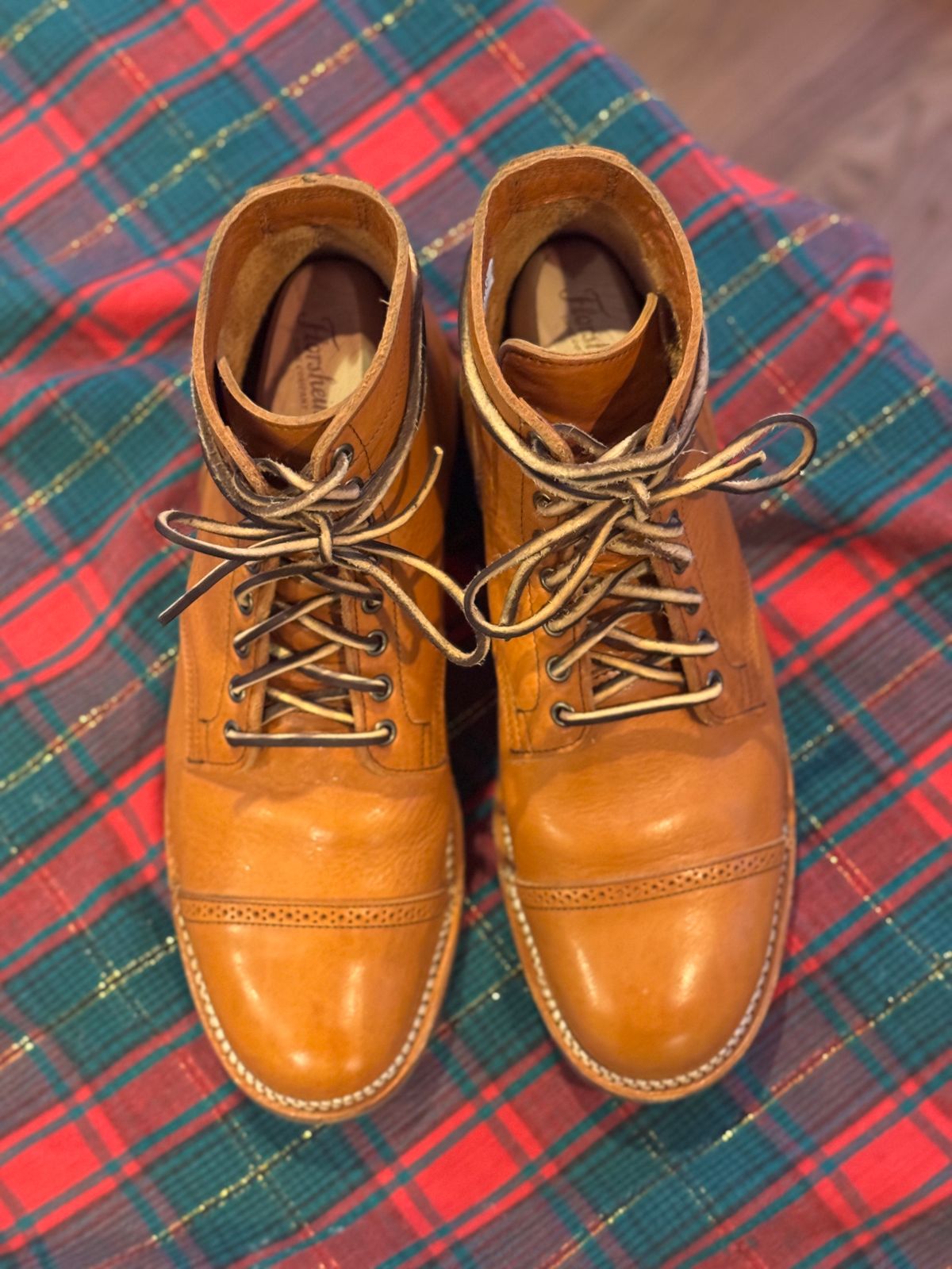 Photo by dmtr on December 31, 2025 of the Viberg Service Boot BCT in Tochigi Natural Cowhide.