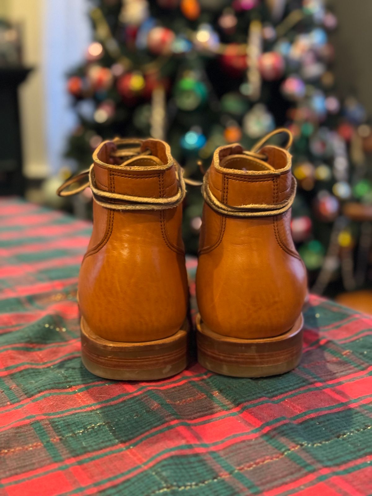 Photo by dmtr on December 31, 2025 of the Viberg Service Boot BCT in Tochigi Natural Cowhide.