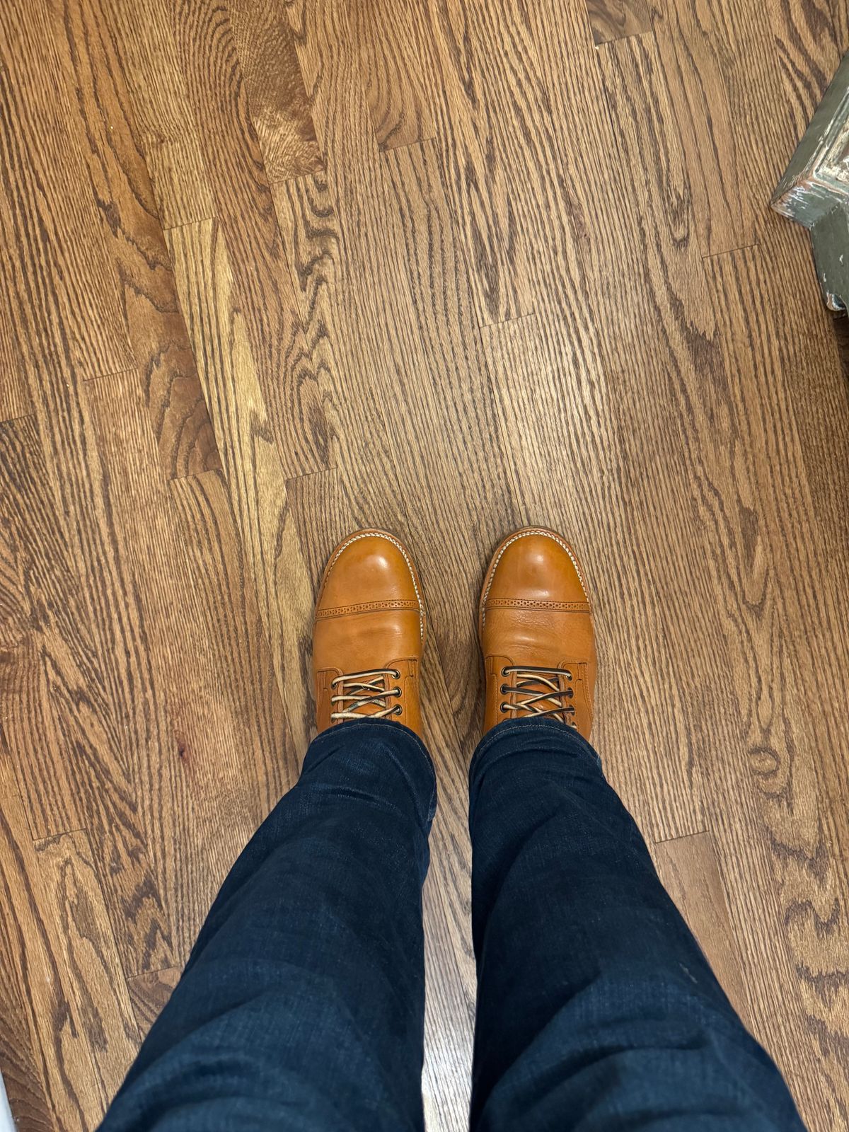 Photo by dmtr on December 31, 2025 of the Viberg Service Boot BCT in Tochigi Natural Cowhide.