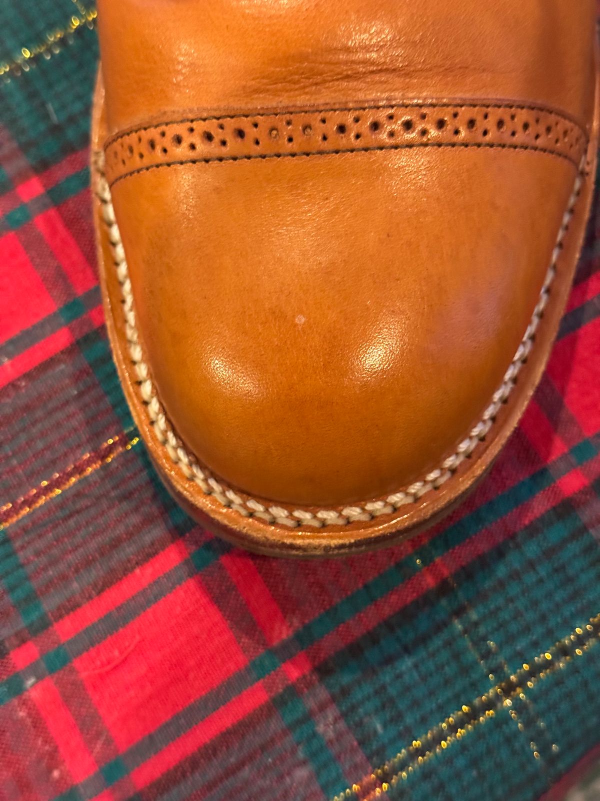 Photo by dmtr on December 31, 2025 of the Viberg Service Boot BCT in Tochigi Natural Cowhide.