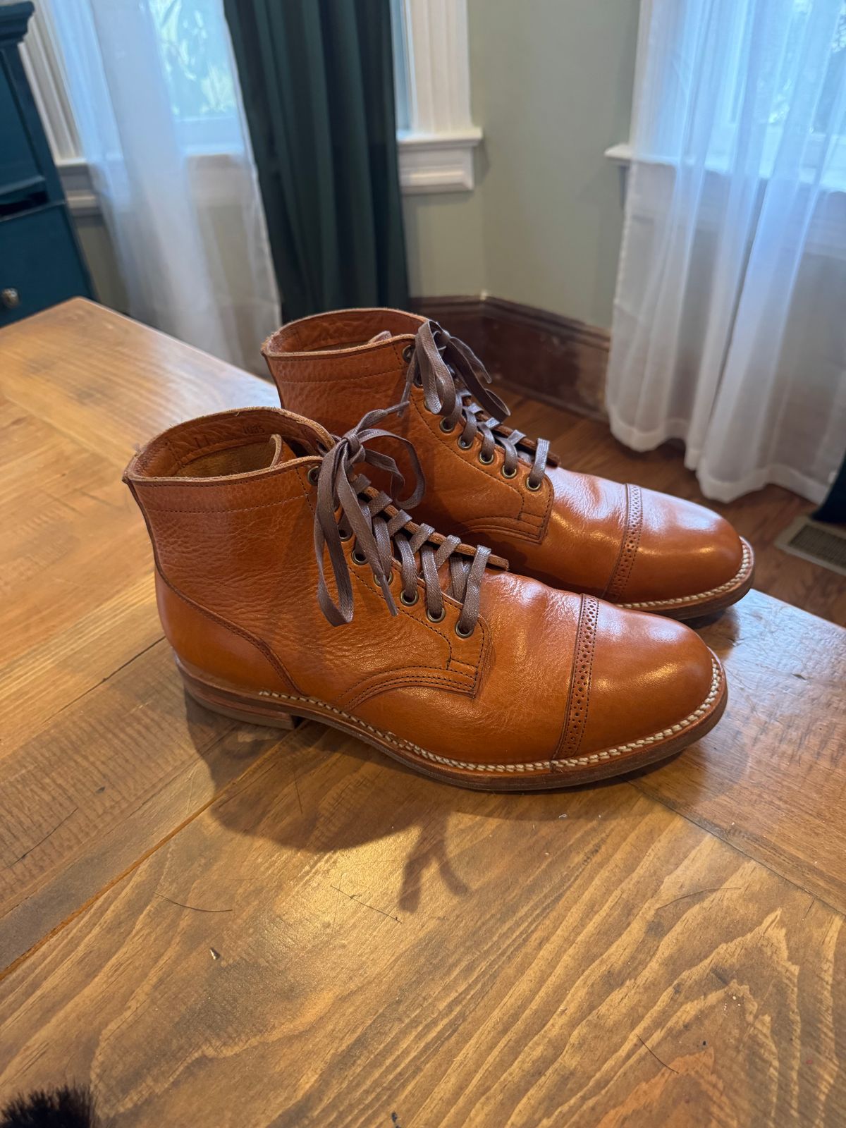 Photo by dmtr on March 8, 2026 of the Viberg Service Boot BCT in Tochigi Natural Cowhide.