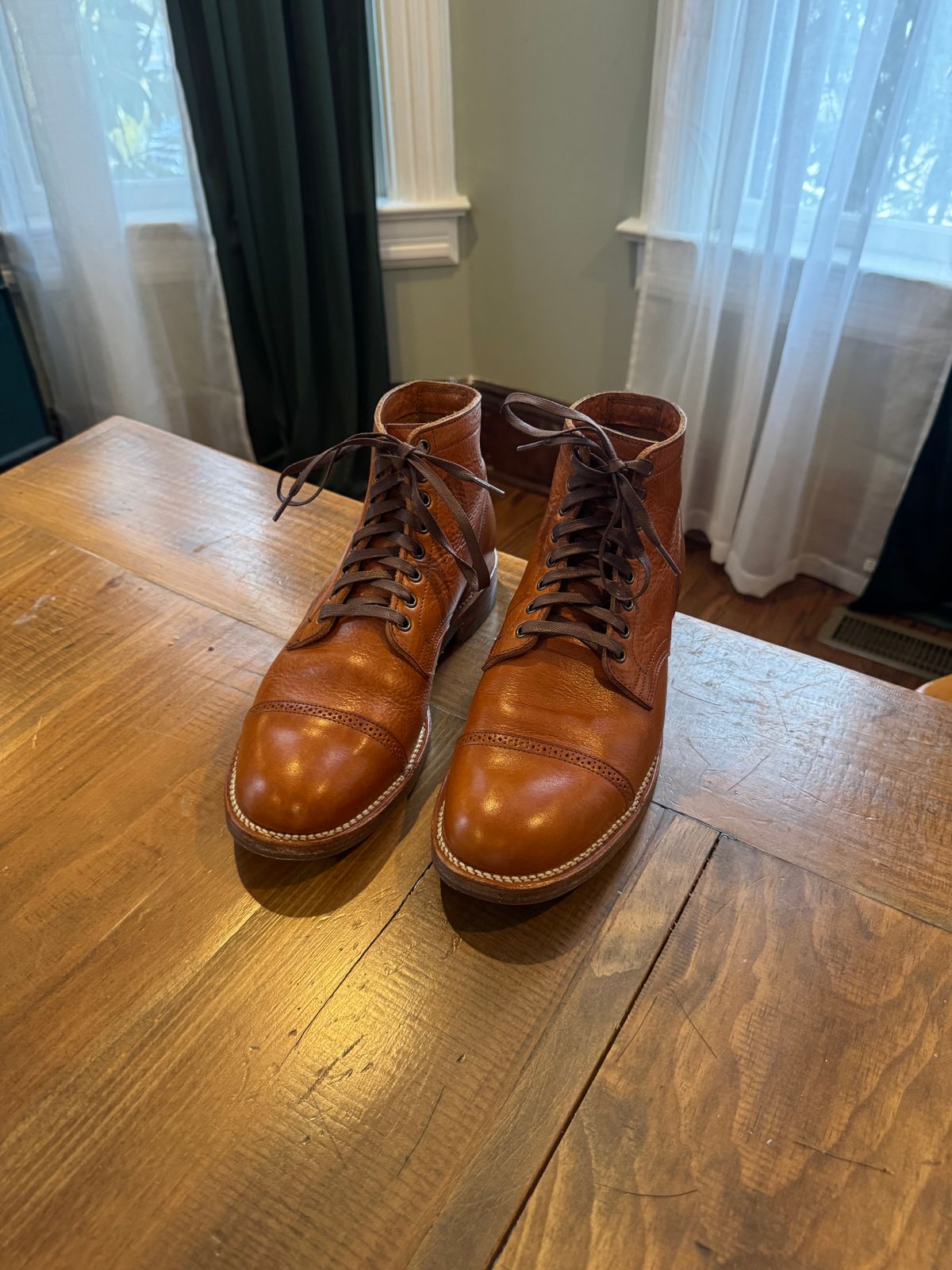 Photo by dmtr on March 8, 2026 of the Viberg Service Boot BCT in Tochigi Natural Cowhide.