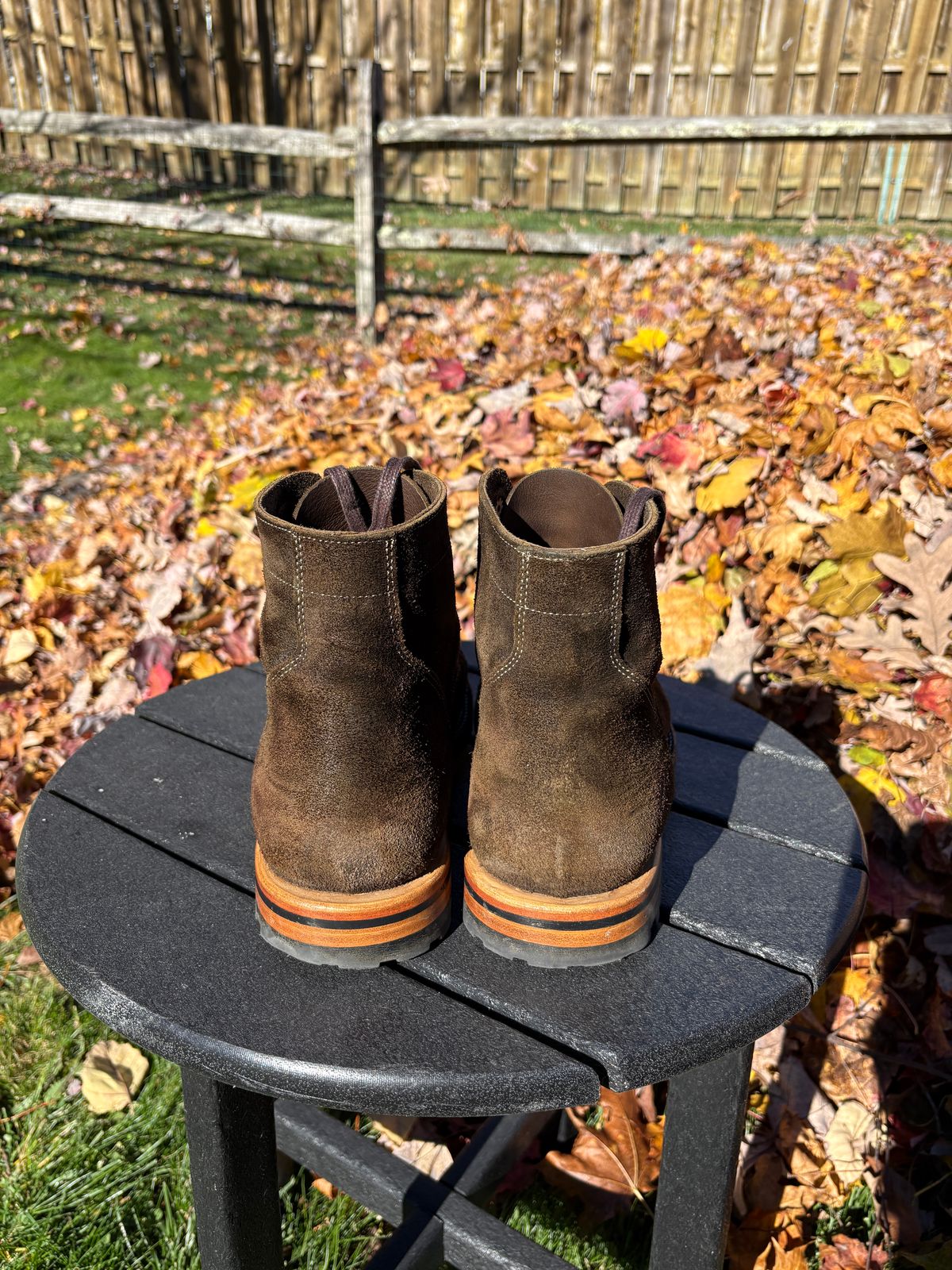 Photo by kablamb11 on November 4, 2025 of the Parkhurst The Richmond in C.F Stead Dark Olive Waxed Roughout.