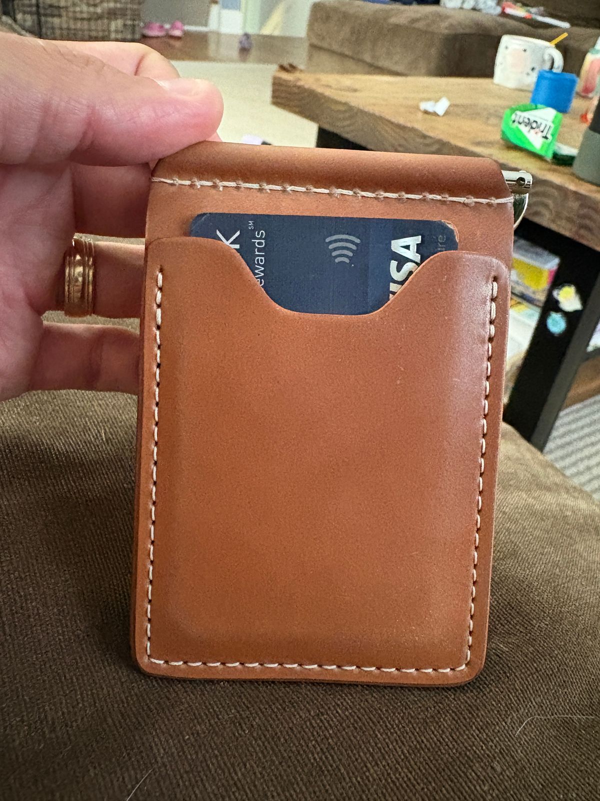 Photo by kablamb11 on August 17, 2025 of the Ashland Leather Capone in Horween Natural Shell Cordovan.
