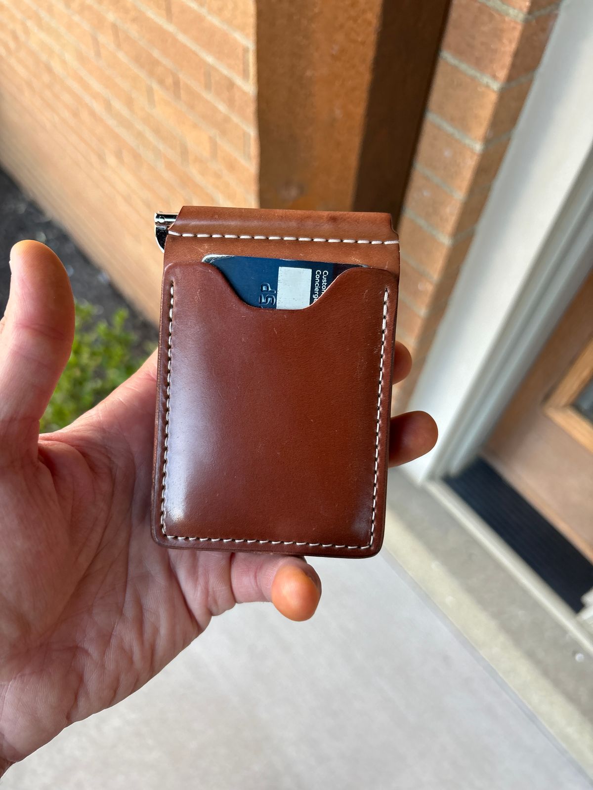 Photo by kablamb11 on September 3, 2025 of the Ashland Leather Capone in Horween Natural Shell Cordovan.