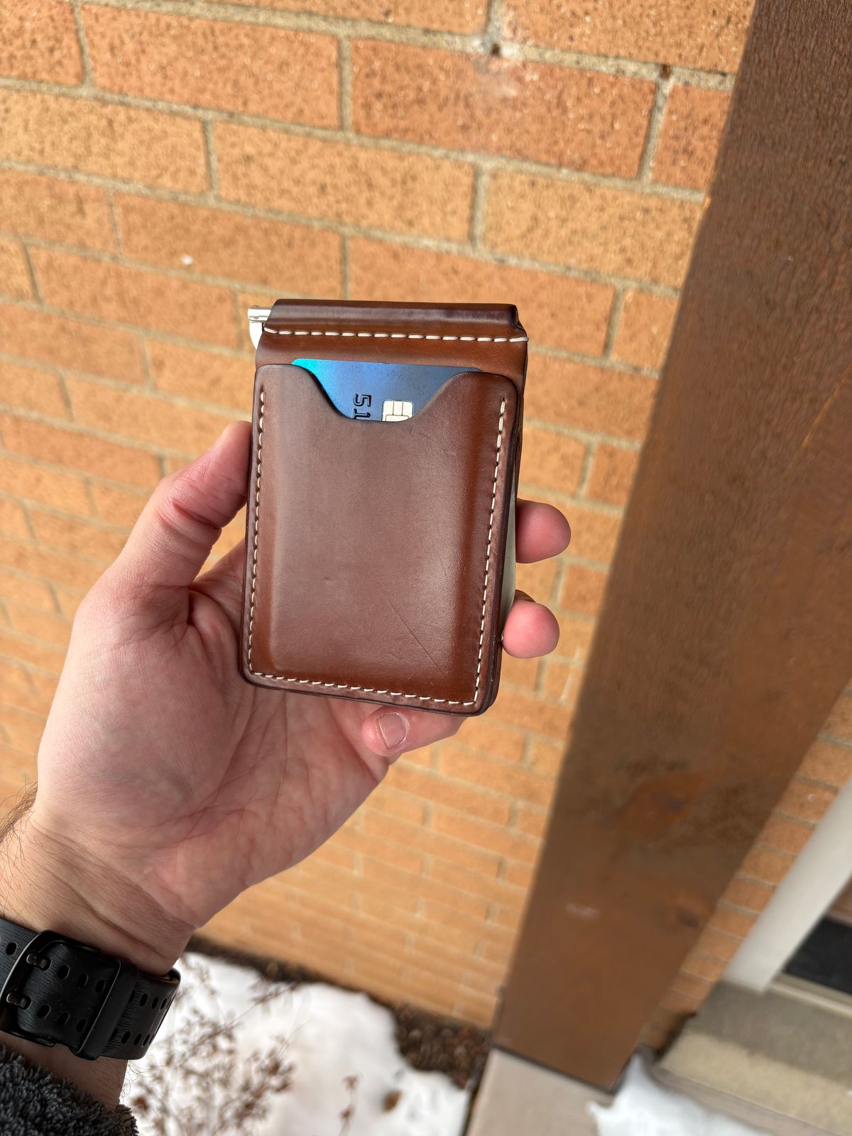 Photo by kablamb11 on February 3, 2026 of the Ashland Leather Capone in Horween Natural Shell Cordovan.