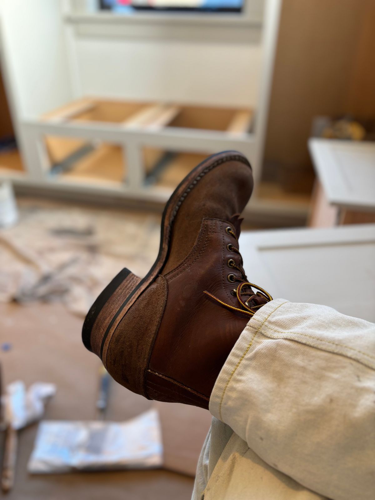 Photo by buddy1997 on January 8, 2026 of the Nicks Ranger in Seidel 1964 Brown Roughout & Seidel 1964 Brown.