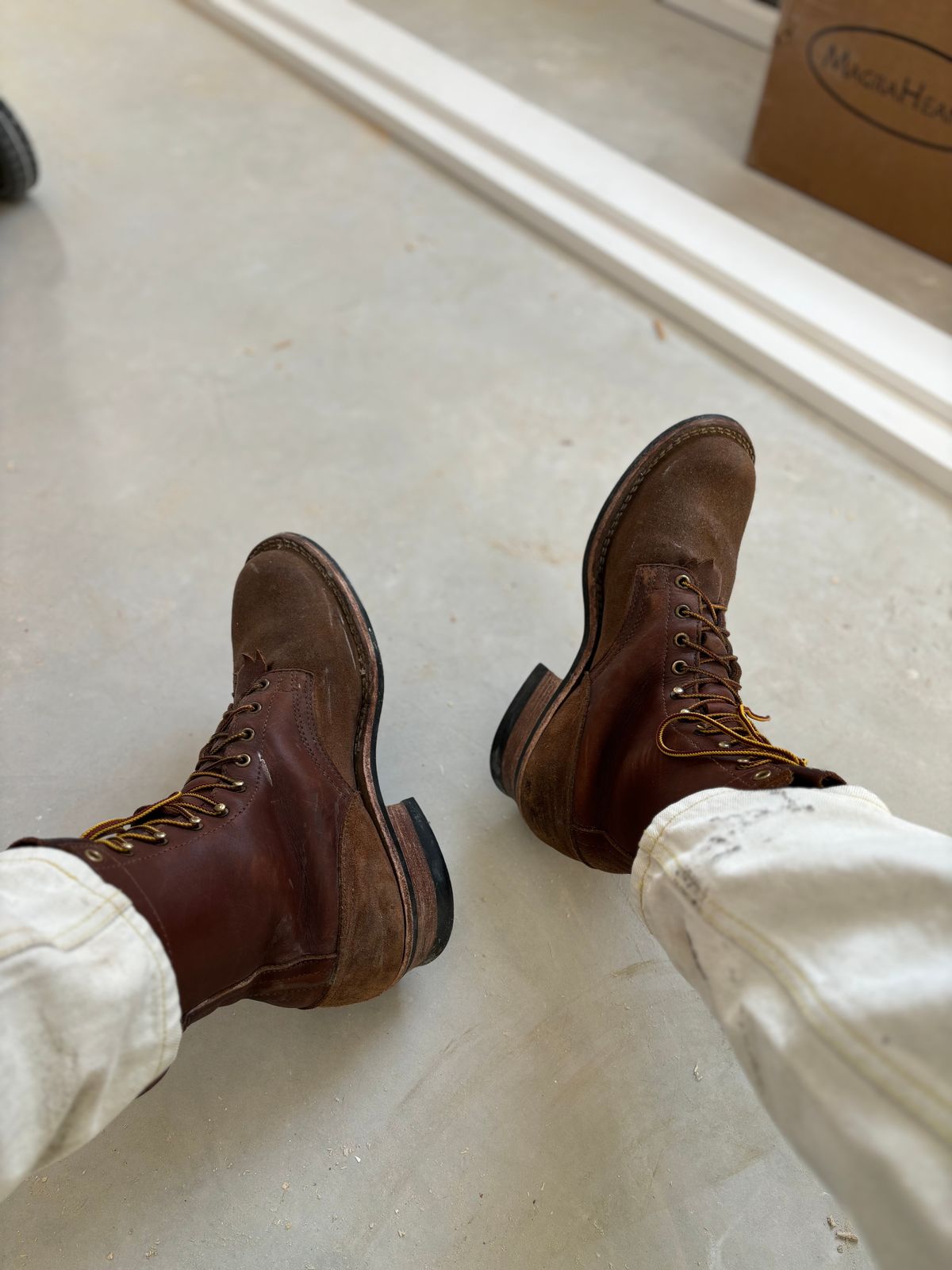 Photo by buddy1997 on January 30, 2026 of the Nicks Ranger in Seidel 1964 Brown Roughout & Seidel 1964 Brown.