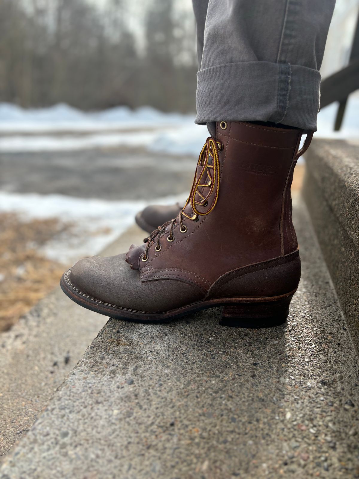 Photo by buddy1997 on February 16, 2026 of the Nicks Ranger in Seidel 1964 Brown Roughout & Seidel 1964 Brown.