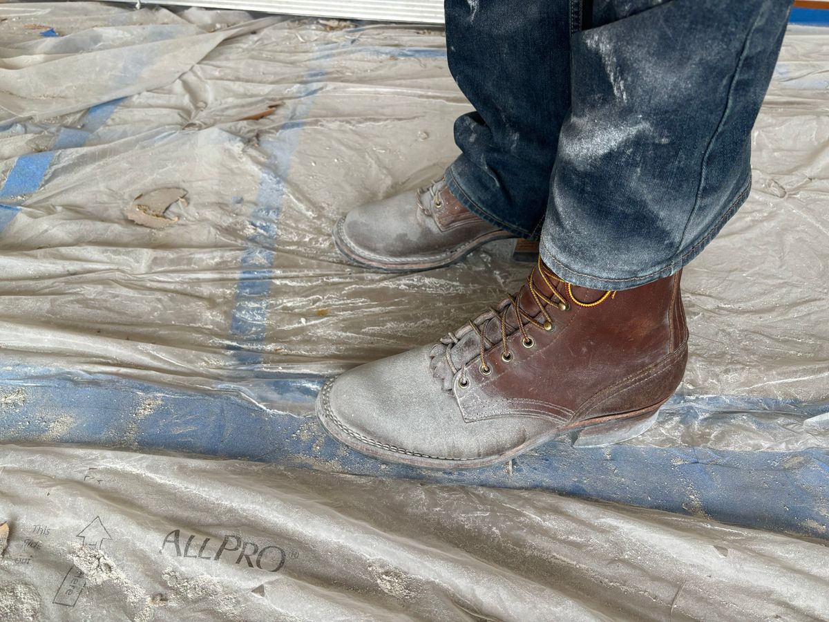 Photo by averagebootguy on March 4, 2026 of the Nicks Ranger in Seidel 1964 Brown Roughout & Seidel 1964 Brown.