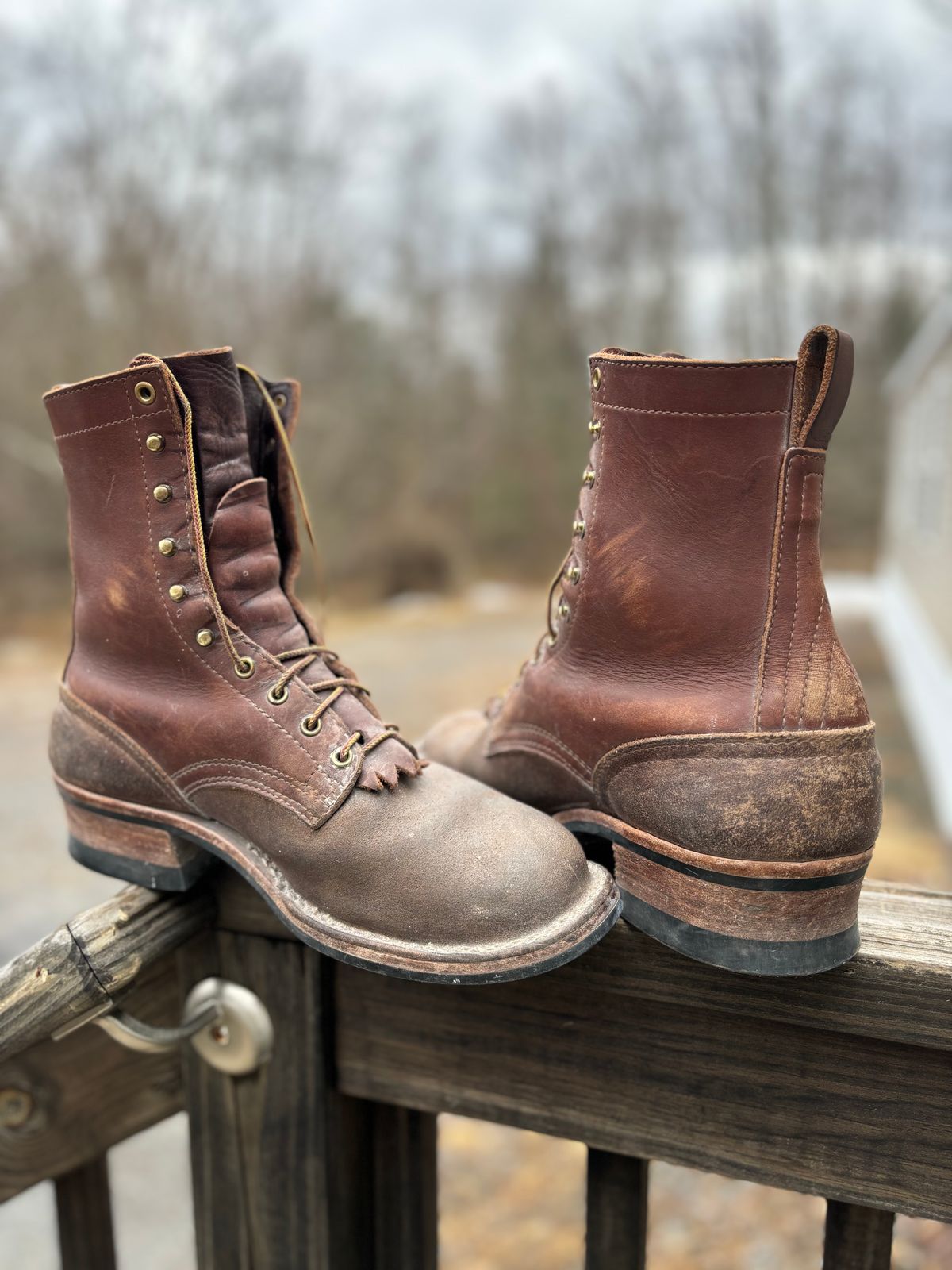 Photo by averagebootguy on March 12, 2026 of the Nicks Ranger in Seidel 1964 Brown Roughout & Seidel 1964 Brown.