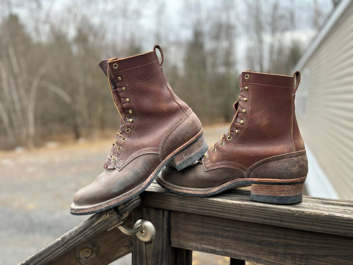Photo by averagebootguy on March 12, 2026 of the Nicks Ranger in Seidel 1964 Brown Roughout & Seidel 1964 Brown.