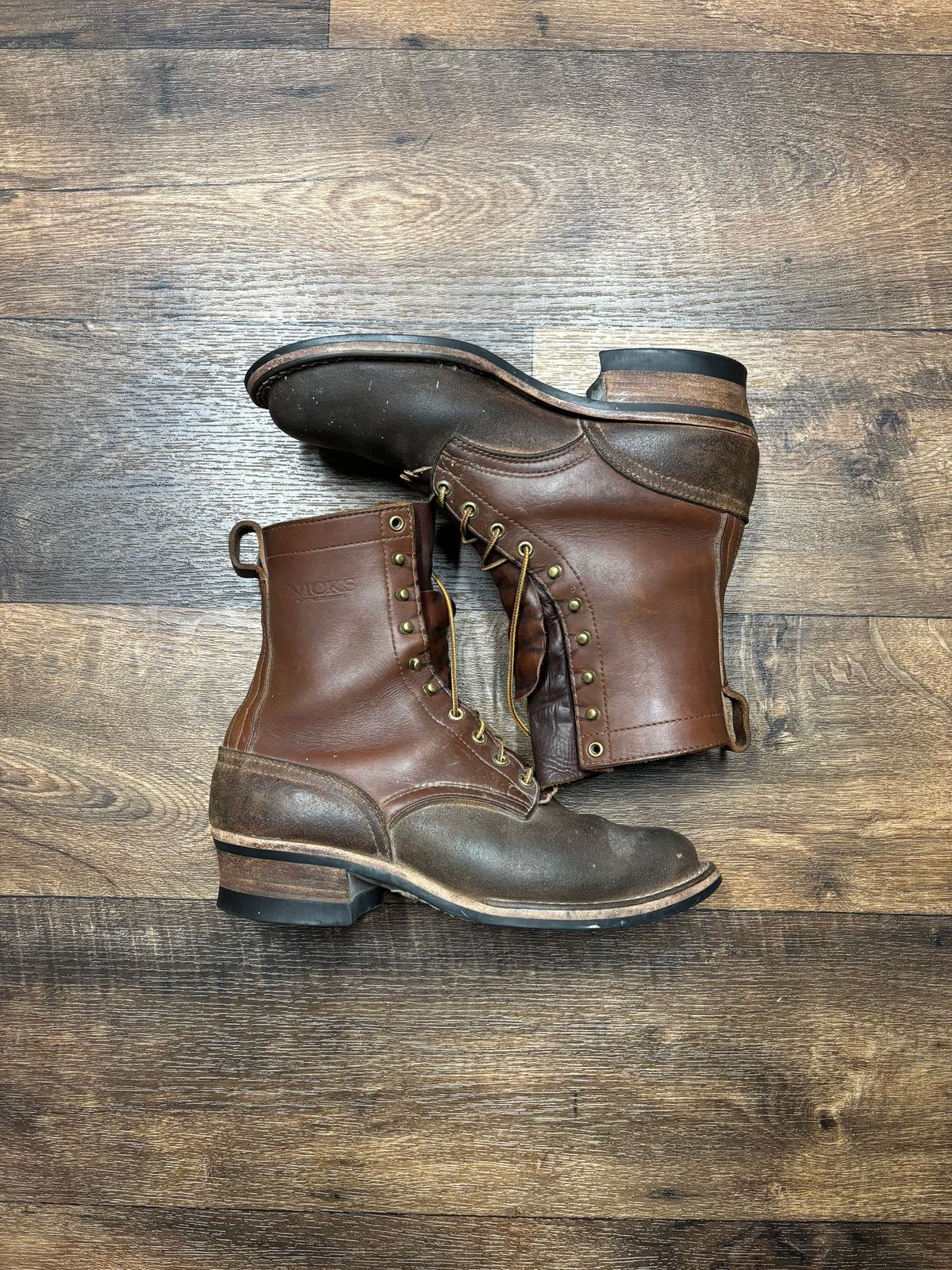 Photo by averagebootguy on April 22, 2026 of the Nicks Ranger in Seidel 1964 Brown Roughout & Seidel 1964 Brown.