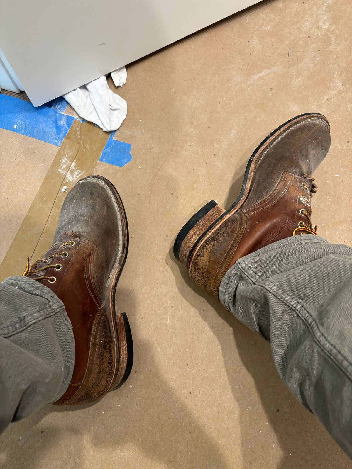 Photo by averagebootguy on May 5, 2026 of the Nicks Ranger in Seidel 1964 Brown Roughout & Seidel 1964 Brown.