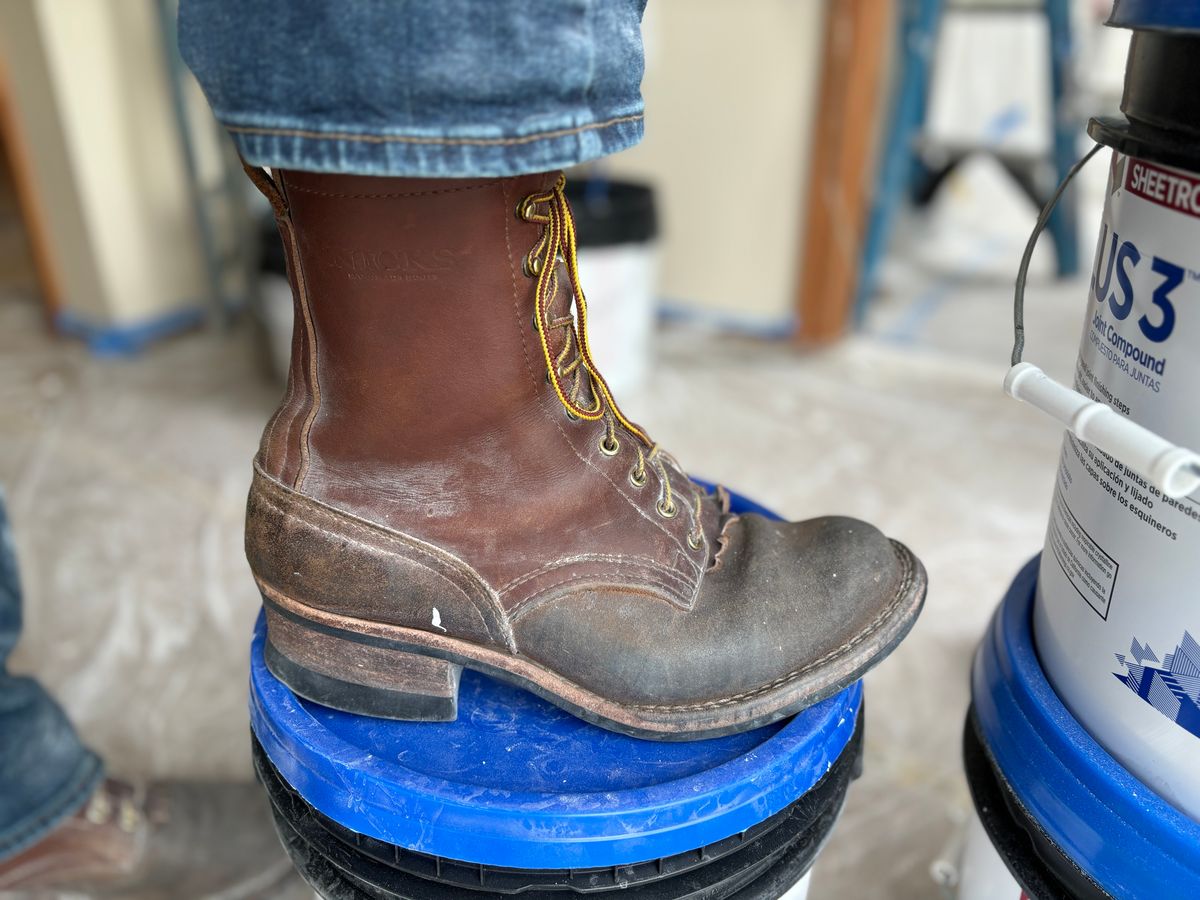 Photo by averagebootguy on May 14, 2026 of the Nicks Ranger in Seidel 1964 Brown Roughout & Seidel 1964 Brown.