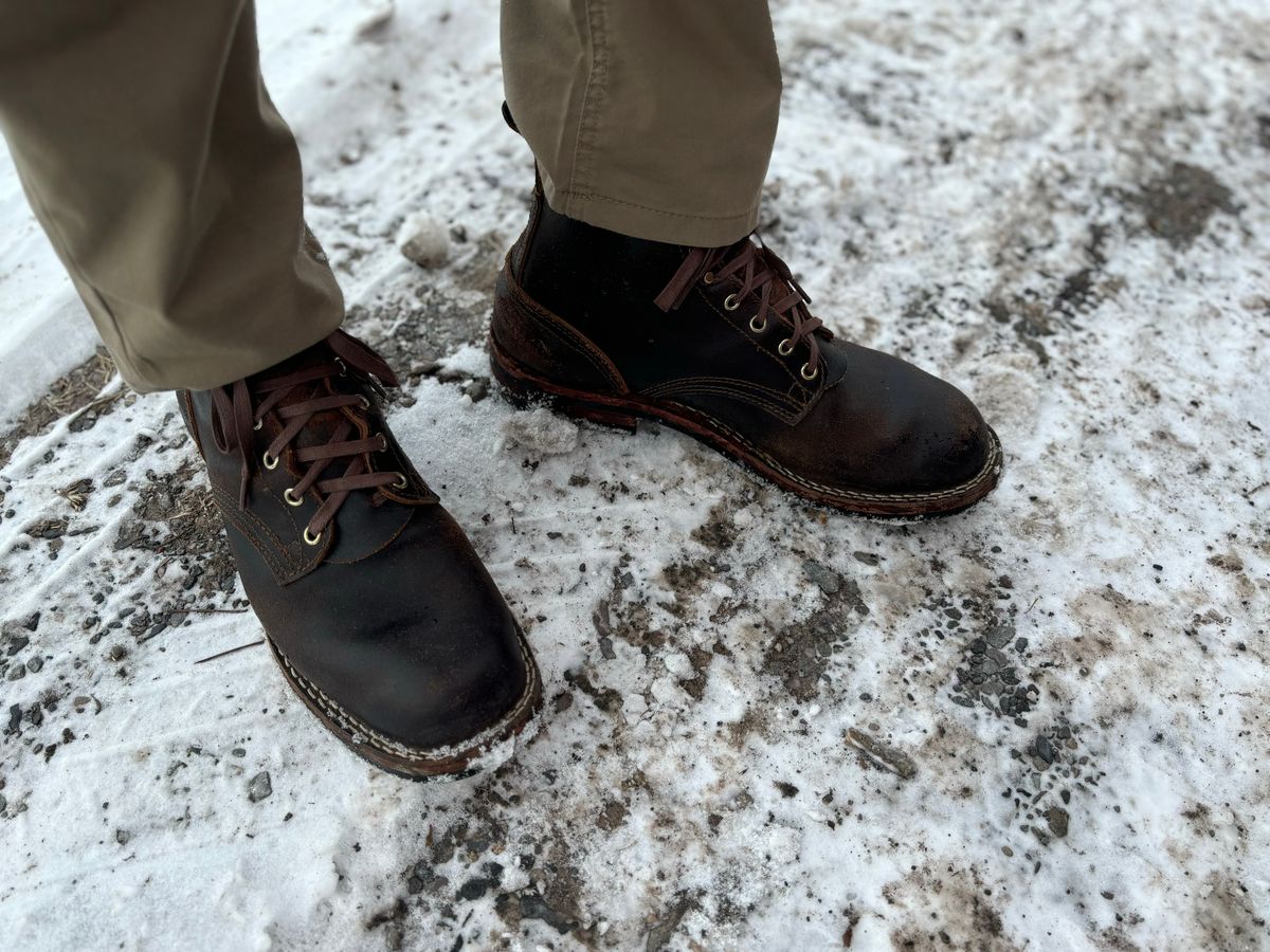 Photo by buddy1997 on January 21, 2026 of the Nicks Falcon in Horween Brown Waxed Flesh.