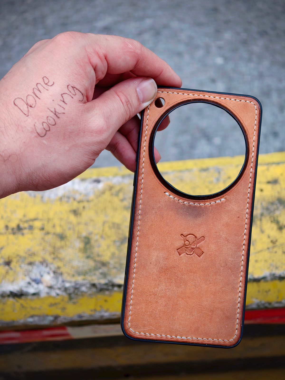 Photo by JollyGoods on November 3, 2025 of the Self-Made Phone Case in Badalassi Carlo Bone Pueblo.