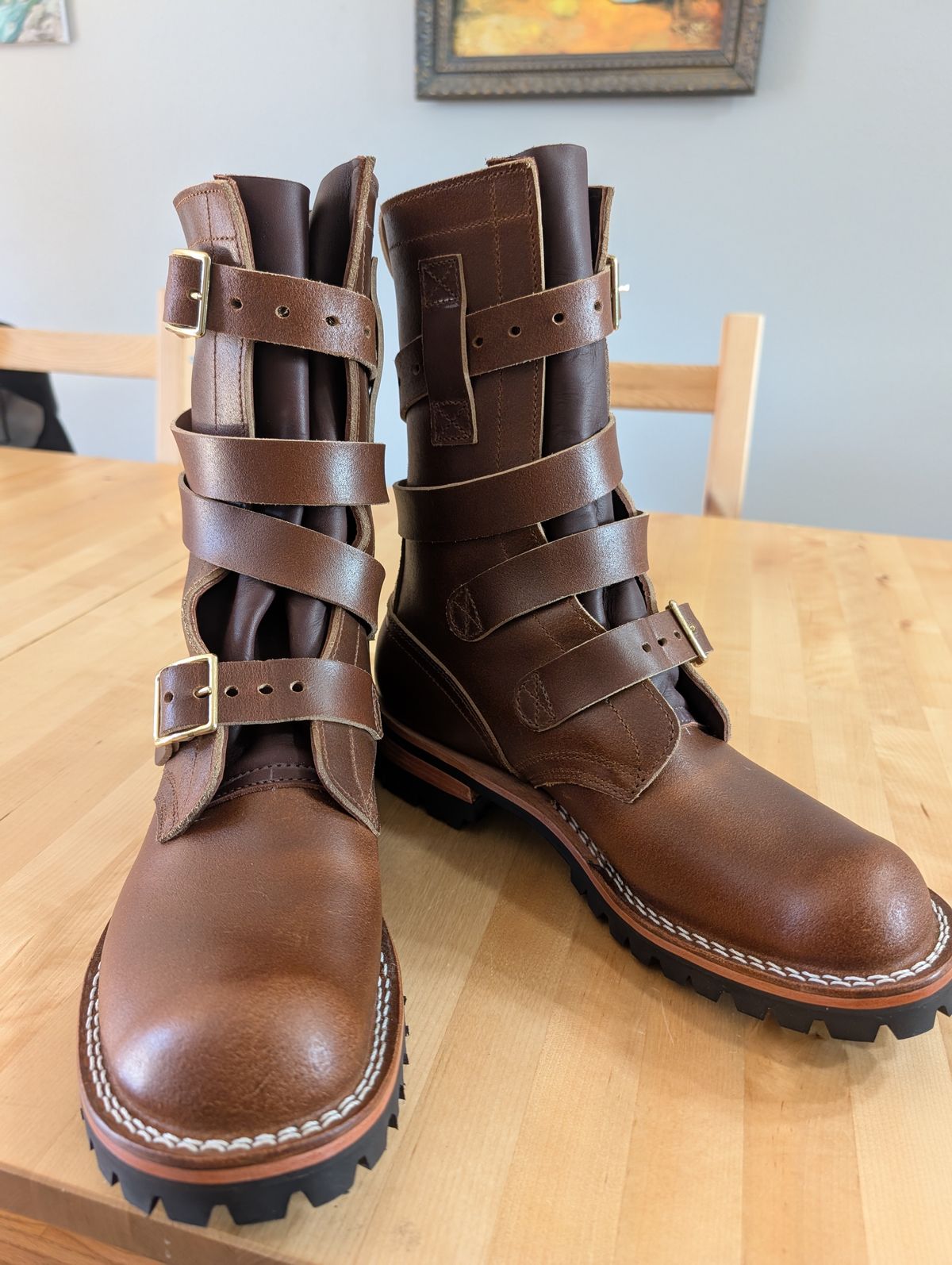 Photo by alkemest on September 13, 2025 of the Nicks TankerPro in Ember Waxed Flesh.