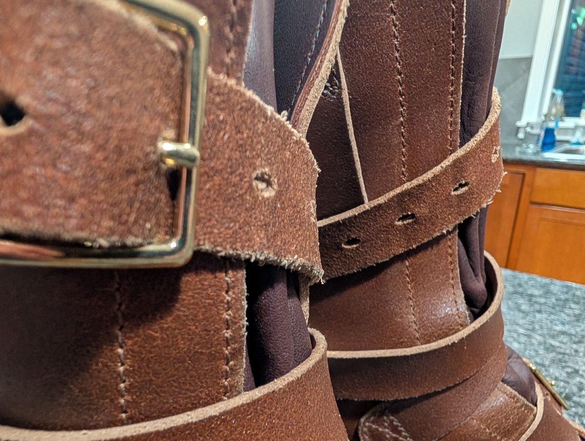 Photo by alkemest on October 1, 2025 of the Nicks TankerPro in Ember Waxed Flesh.