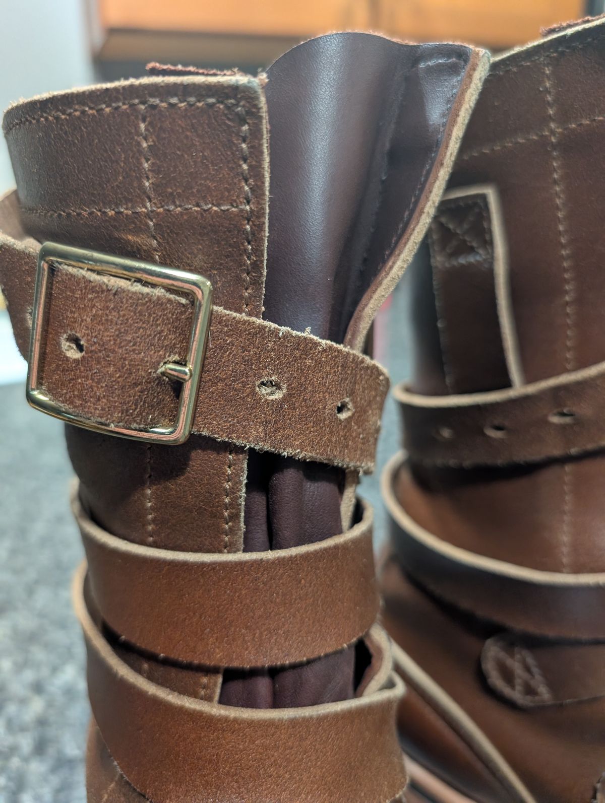 Photo by alkemest on October 1, 2025 of the Nicks TankerPro in Ember Waxed Flesh.