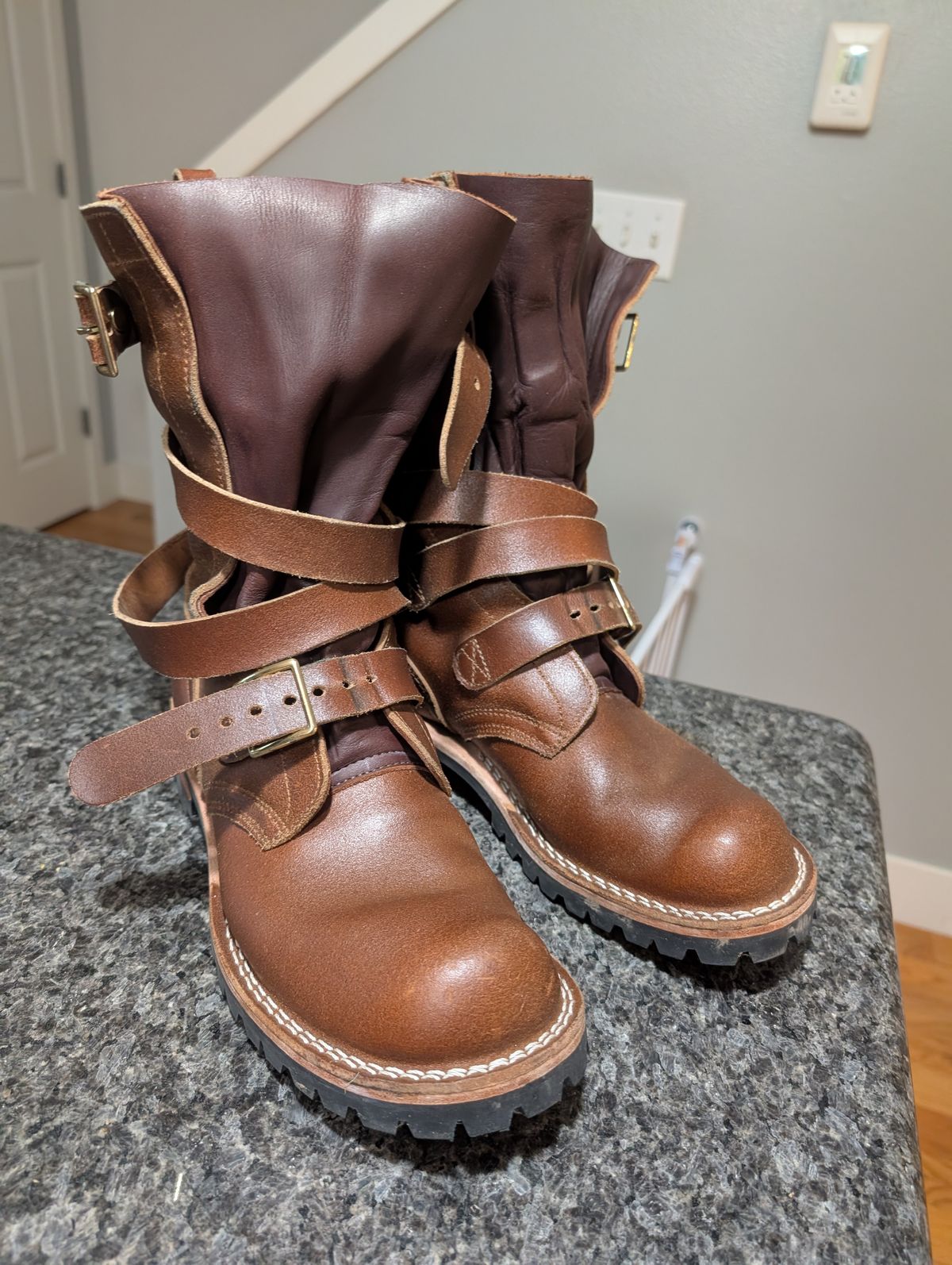 Photo by alkemest on November 26, 2025 of the Nicks TankerPro in Ember Waxed Flesh.