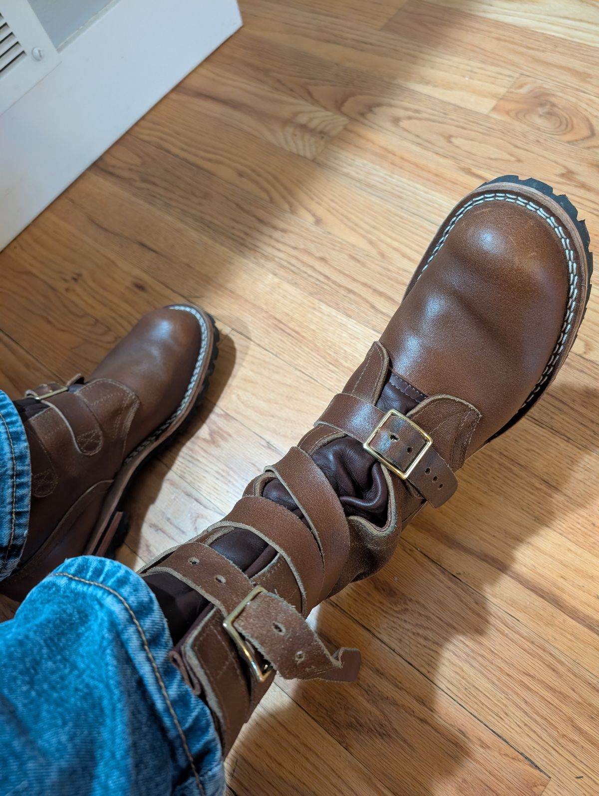 Photo by alkemest on November 26, 2025 of the Nicks TankerPro in Ember Waxed Flesh.