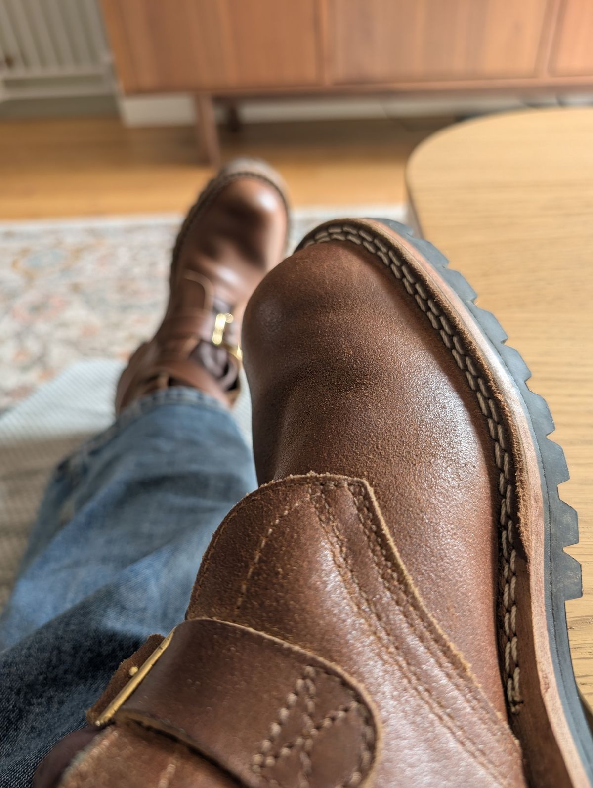 Photo by alkemest on March 15, 2026 of the Nicks TankerPro in Ember Waxed Flesh.