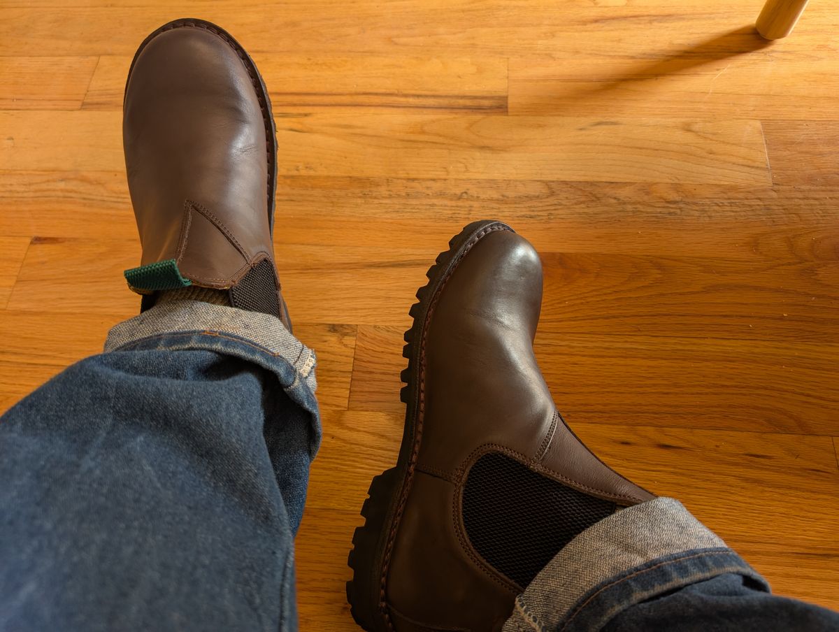 Photo by alkemest on August 14, 2025 of the Jim Green Stockman in Brown Full Grain.