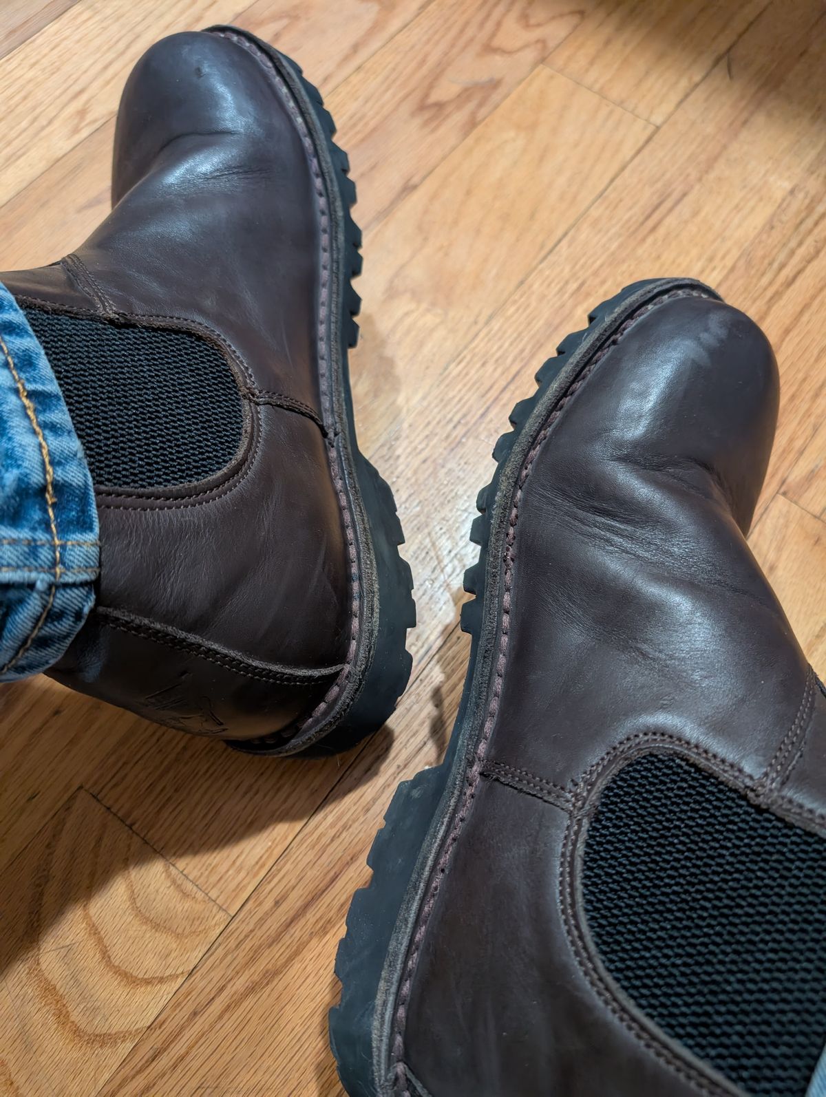 Photo by alkemest on December 4, 2025 of the Jim Green Stockman in Brown Full Grain.