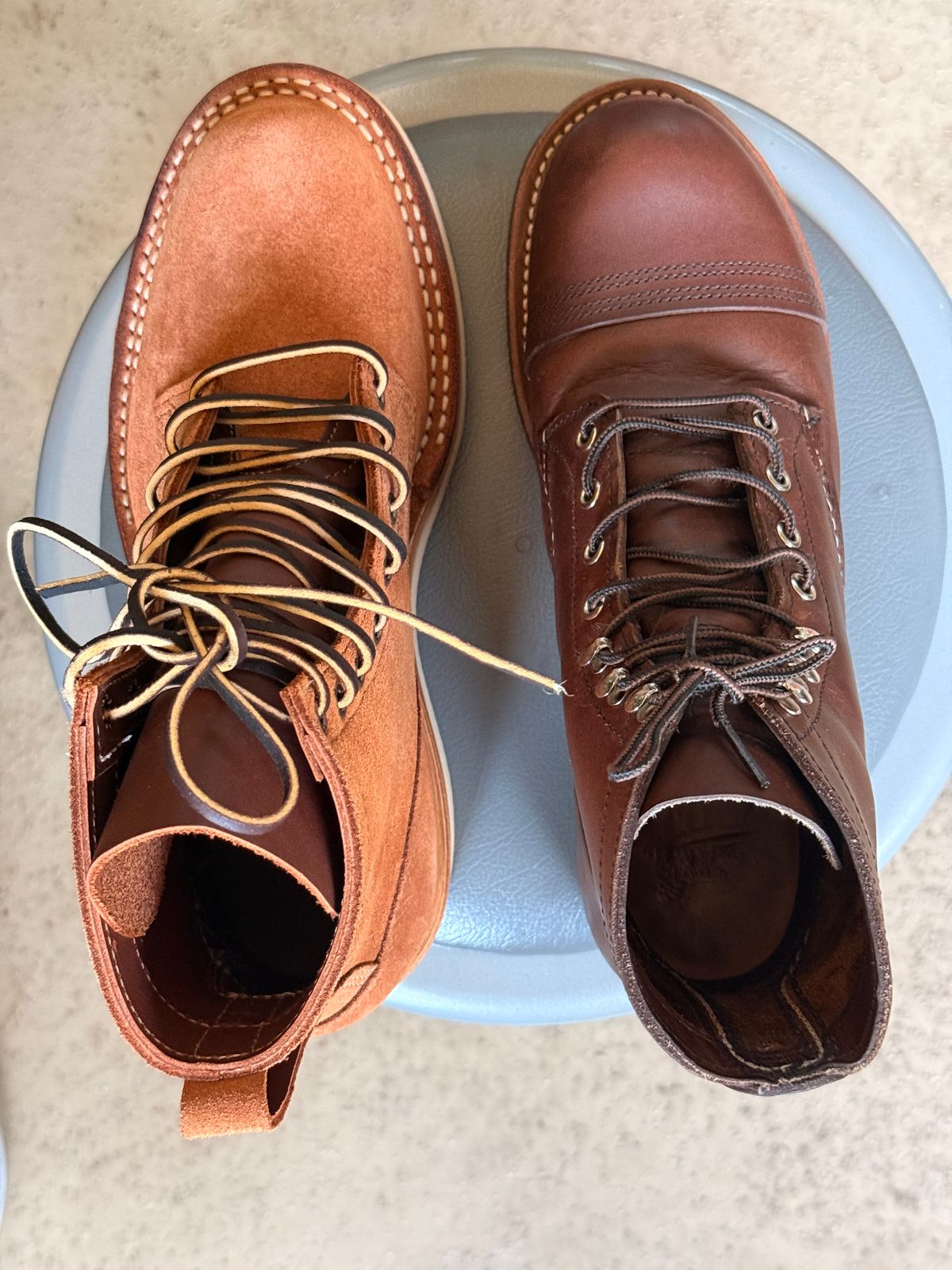 Photo by King_Stoic on December 31, 2025 of the White's C350-CS in Seidel Red Dog Oil Tan Roughout.