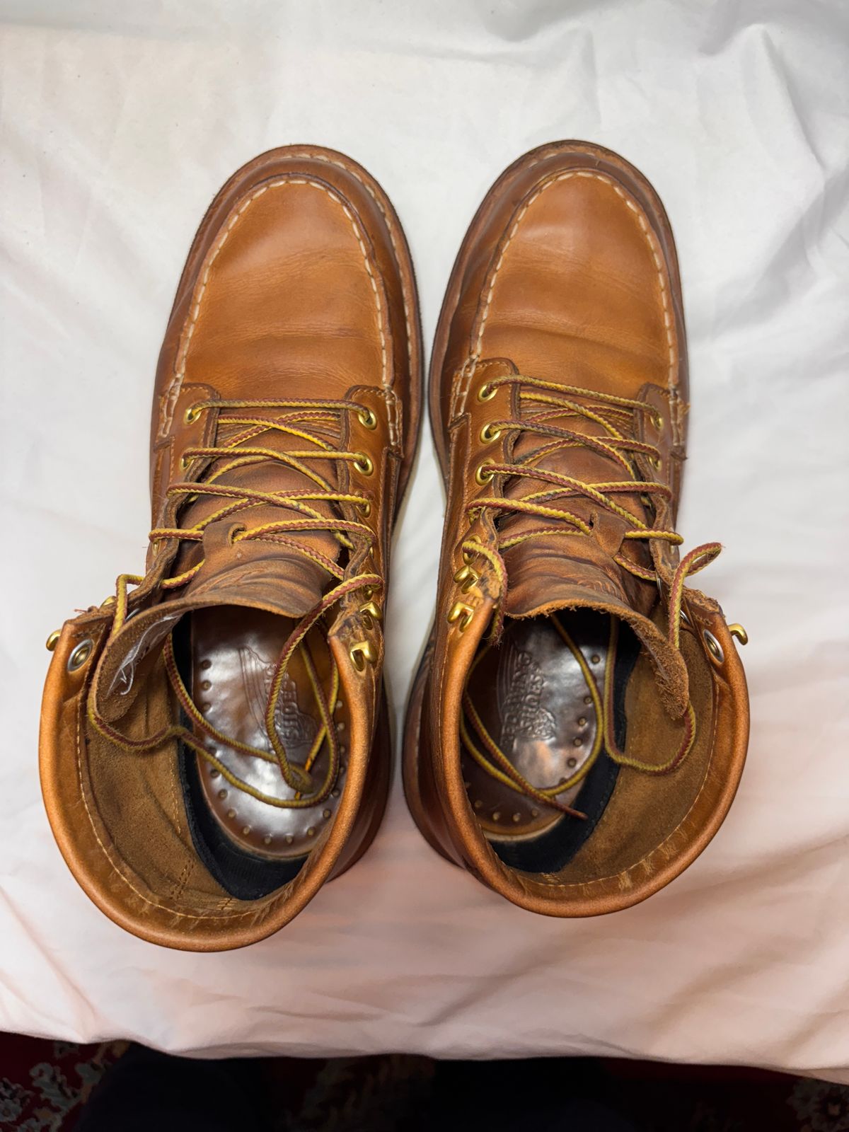 Photo by cjdigs on February 3, 2025 of the Danner Bull Run Moc in Danner / Wheat.