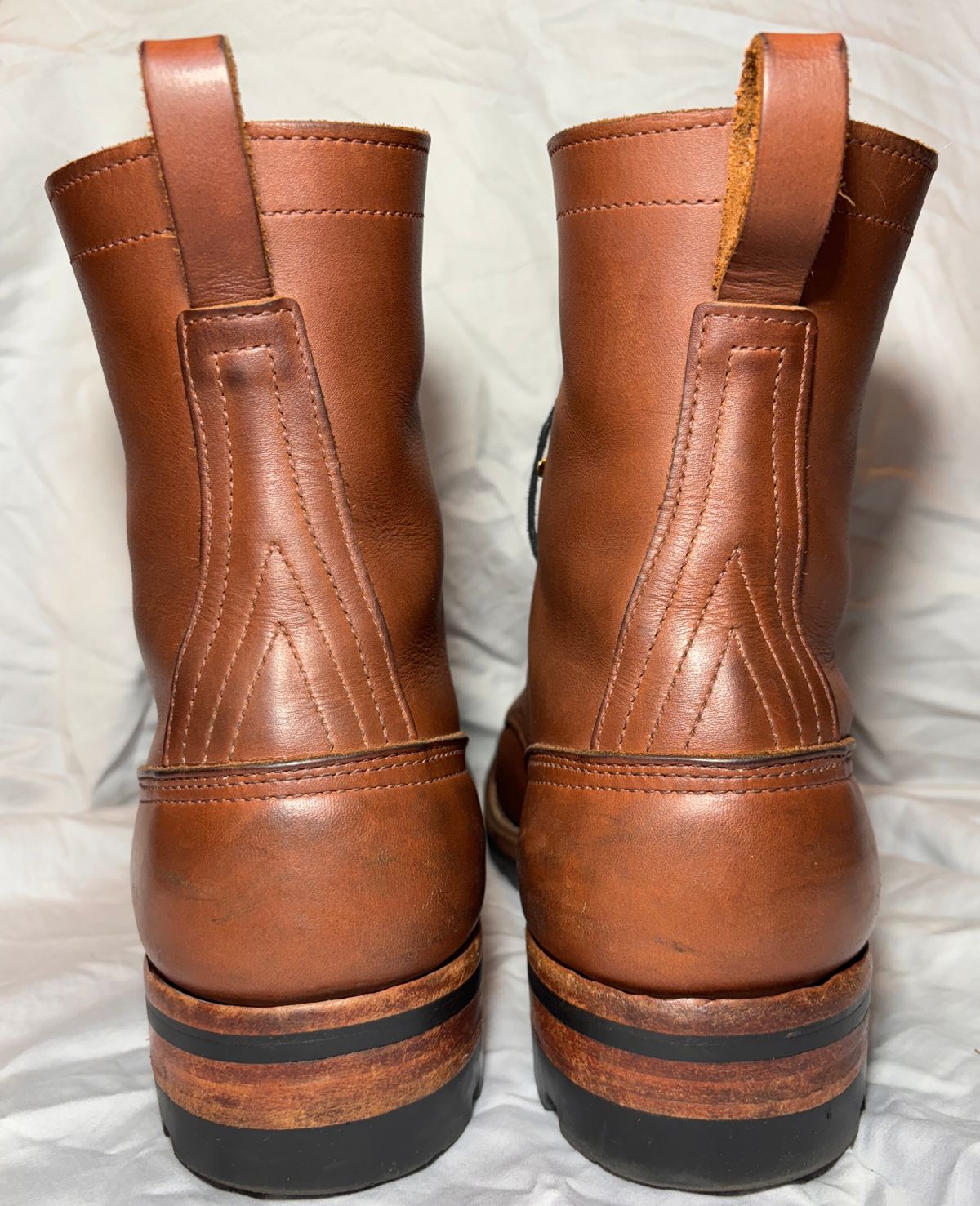 Photo by cjdigs on December 4, 2024 of the Nicks Builder Pro Moc Toe Steel Toe in Seidel 1964 Brown.