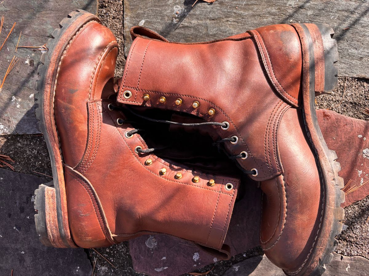 Photo by cjdigs on January 4, 2025 of the Nicks Builder Pro Moc Toe Steel Toe in Seidel 1964 Brown.