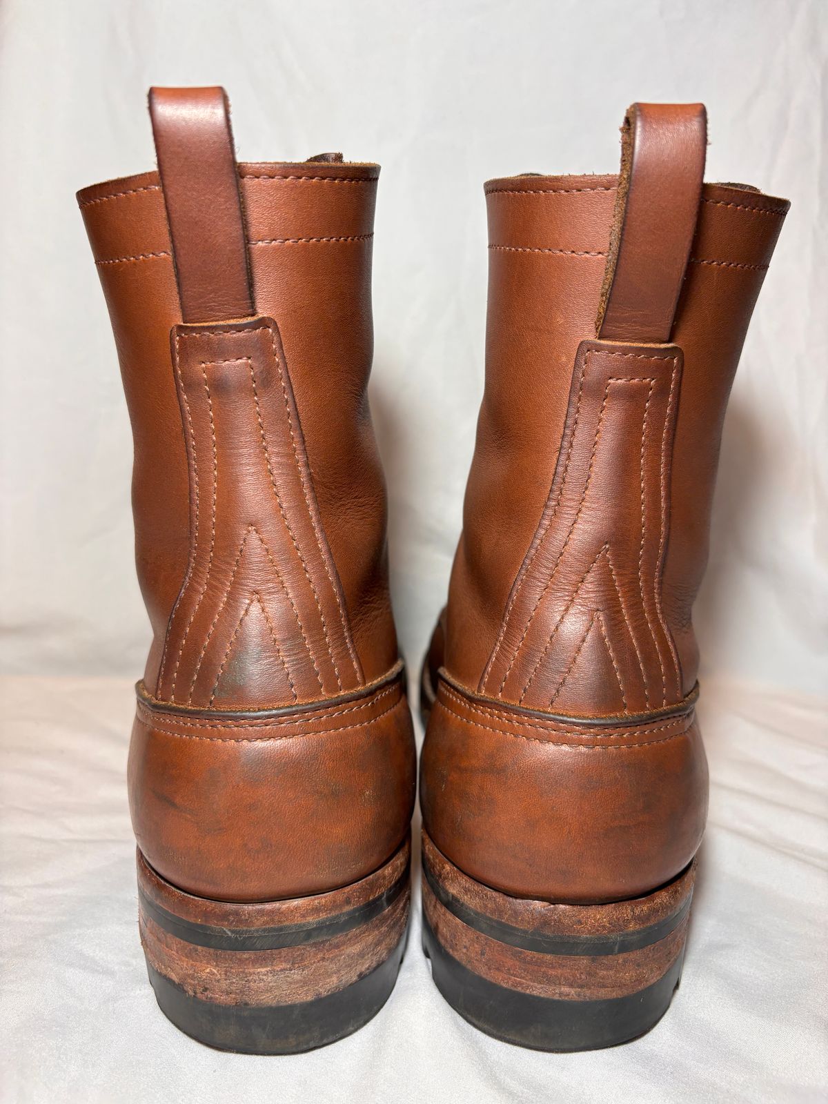 Photo by cjdigs on February 3, 2025 of the Nicks Builder Pro Moc Toe Steel Toe in Seidel 1964 Brown.
