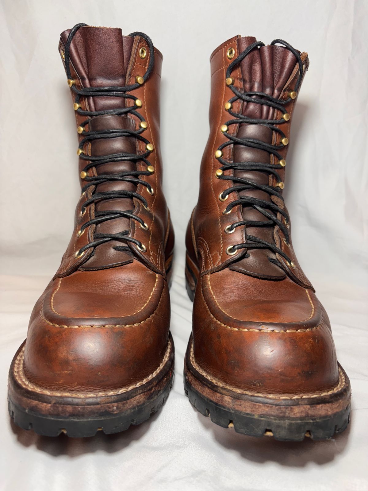 Photo by cjdigs on February 3, 2025 of the Nicks Builder Pro Moc Toe Steel Toe in Seidel 1964 Brown.