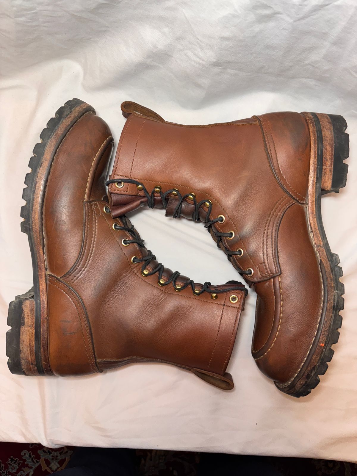 Photo by cjdigs on February 3, 2025 of the Nicks Builder Pro Moc Toe Steel Toe in Seidel 1964 Brown.