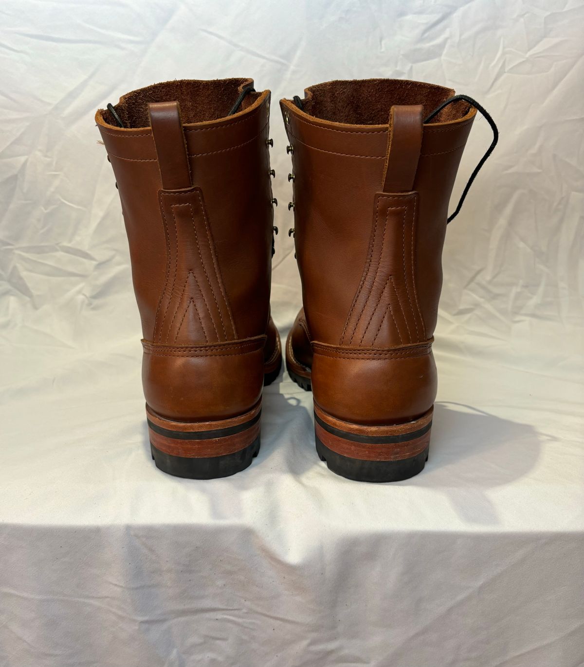 Photo by cjdigs on October 1, 2024 of the Nicks Builder Pro Moc Toe Steel Toe in Seidel 1964 Brown.