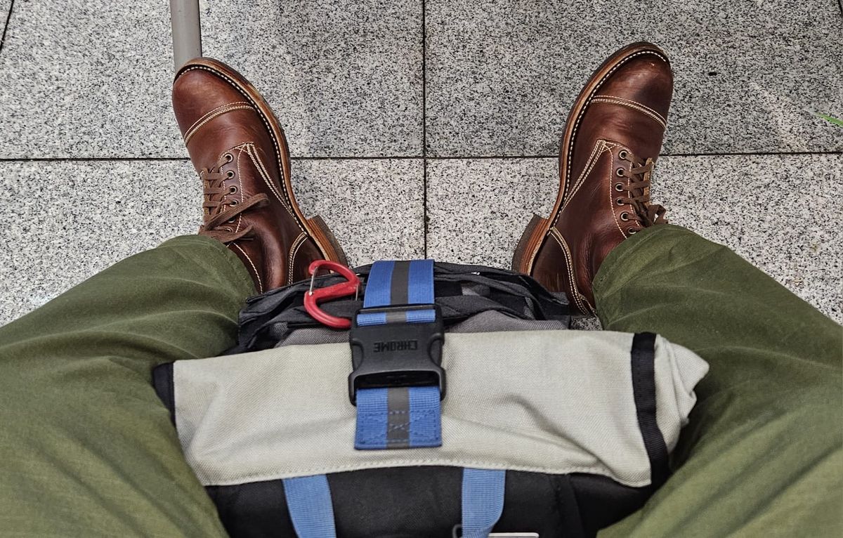 Photo by wjbarbon on July 9, 2025 of the Willie's Handmade Boots Cap Toe Service Boot in Horween Brown Chromexcel.