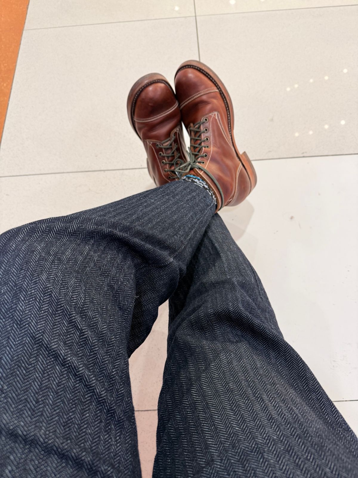 Photo by patinachroniclesDVO on November 3, 2025 of the Willie's Handmade Boots Cap Toe Service Boot in Horween Brown Chromexcel.