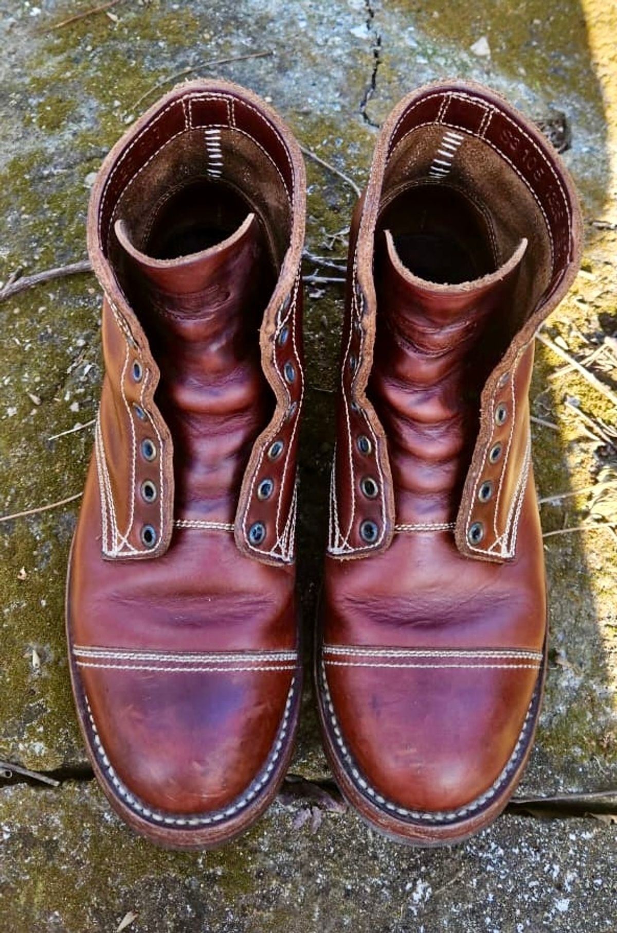 Photo by patinachroniclesDVO on February 5, 2026 of the Willie's Handmade Boots Cap Toe Service Boot in Horween Brown Chromexcel.